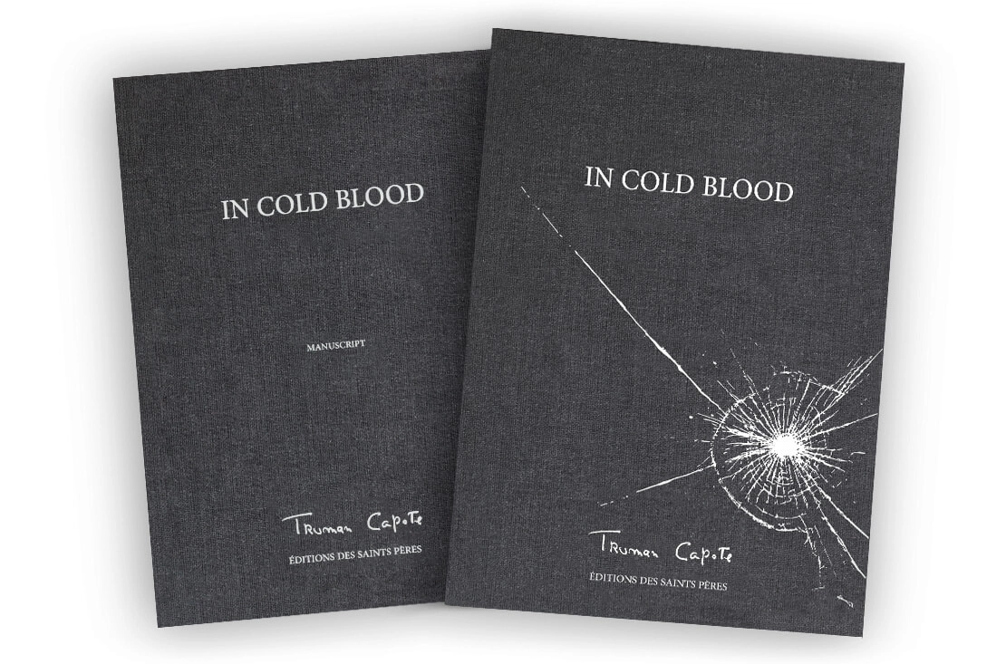 The deluxe, black edition of "In Cold Blood" by Truman Capote, the design used in Anderson's Dior Book Tote for the title