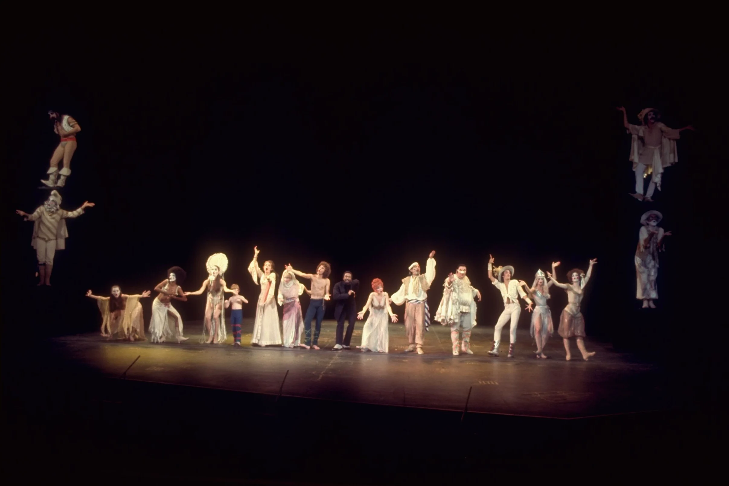 The cast of Broadways 1972 Pippin production musicals film adaptations