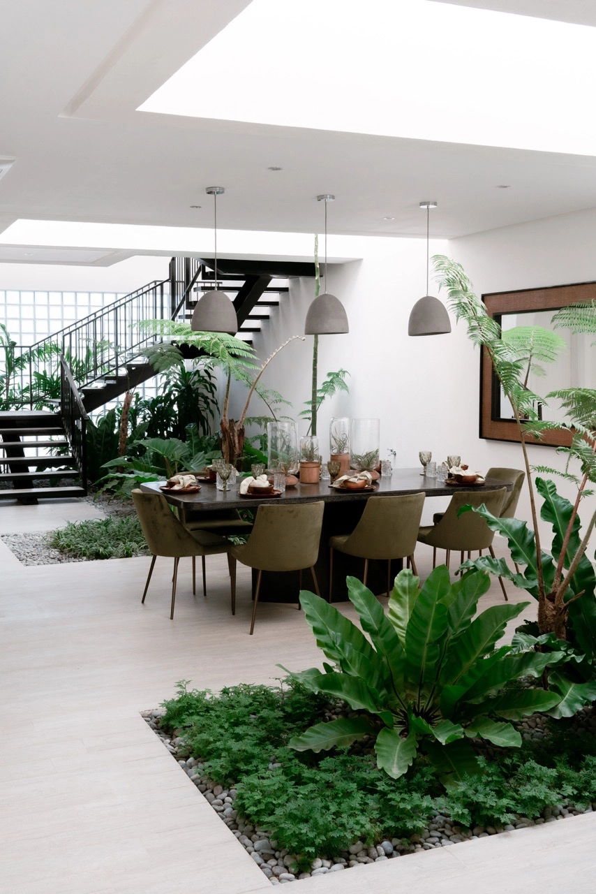 Biophilic design shines in these interior shots of the Sage Premier Villa at Vie at Southern Plains