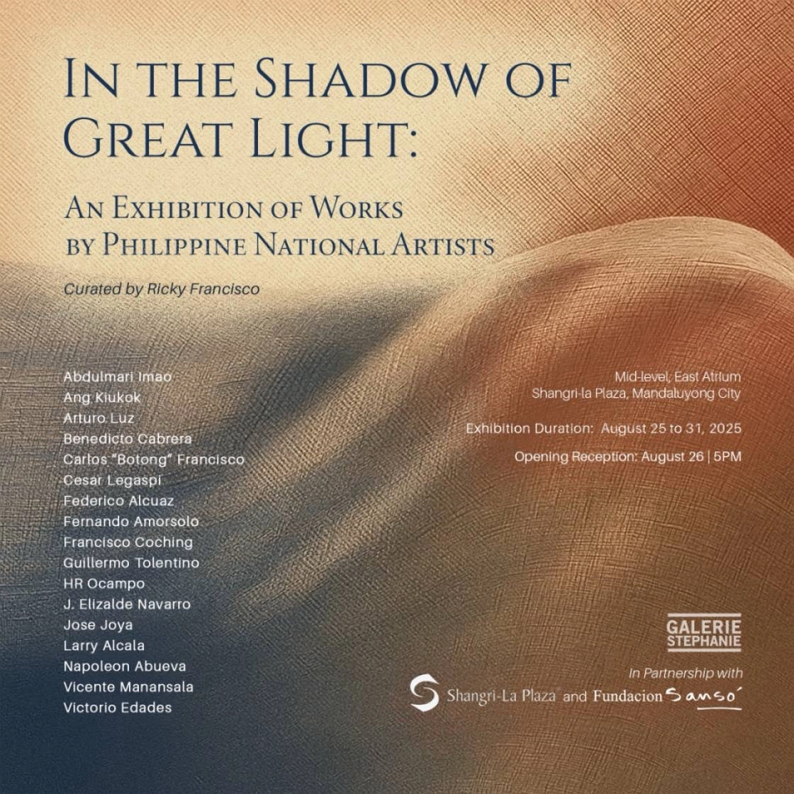 The full line up of artists on display at "In the Shadow of Great Light"
