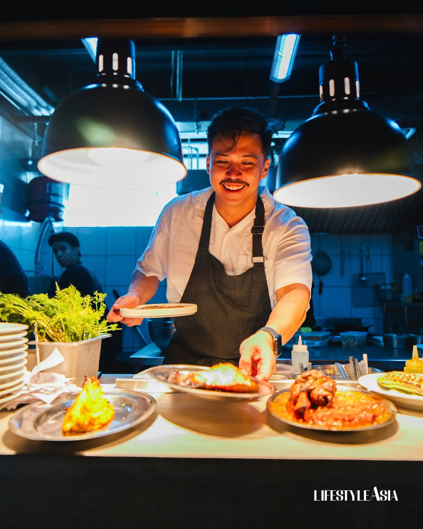 Chef Rowen Amurao inside the Casuals Dining kitchen