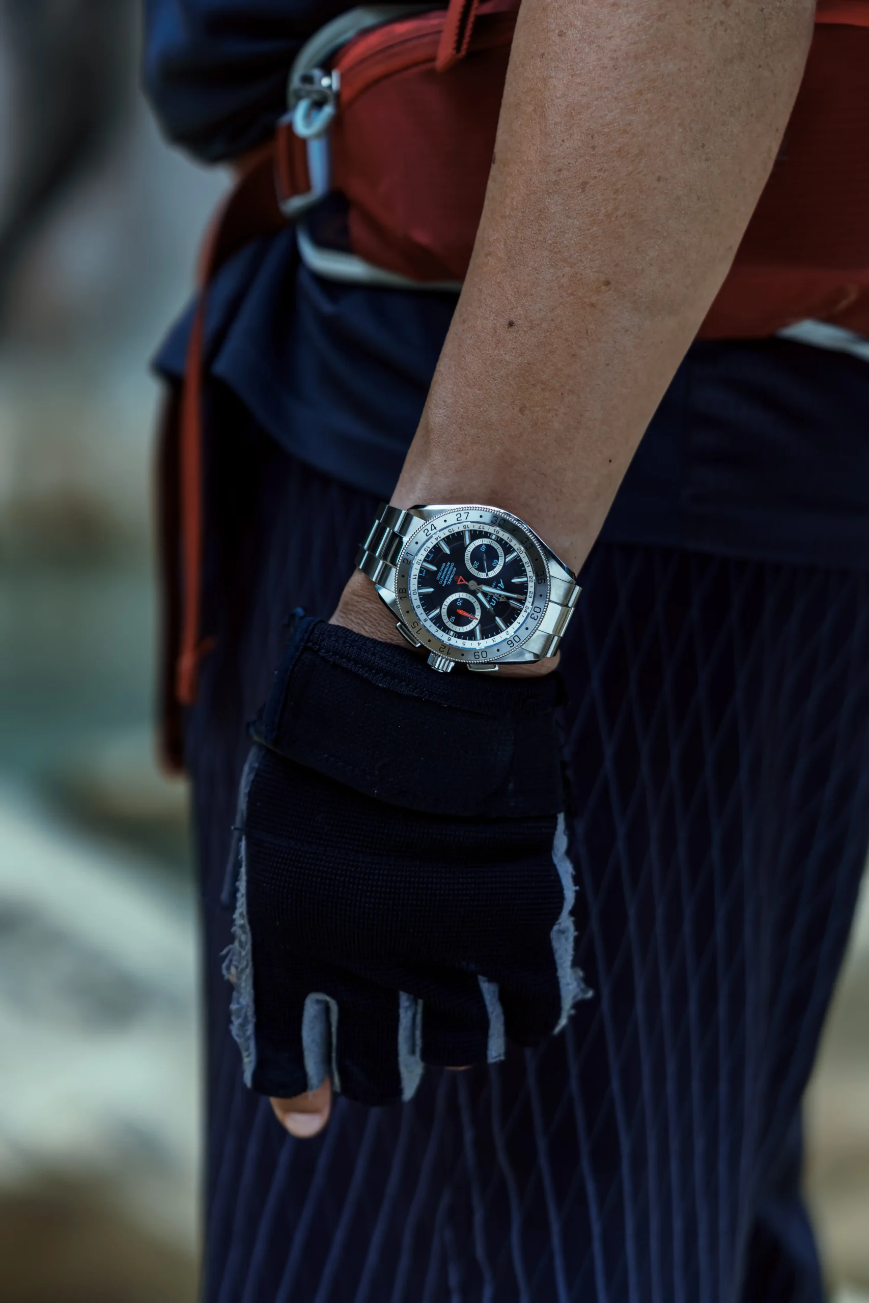 Ric Rabe wears the Alpina Alpiner 4 Automatic Chronograph