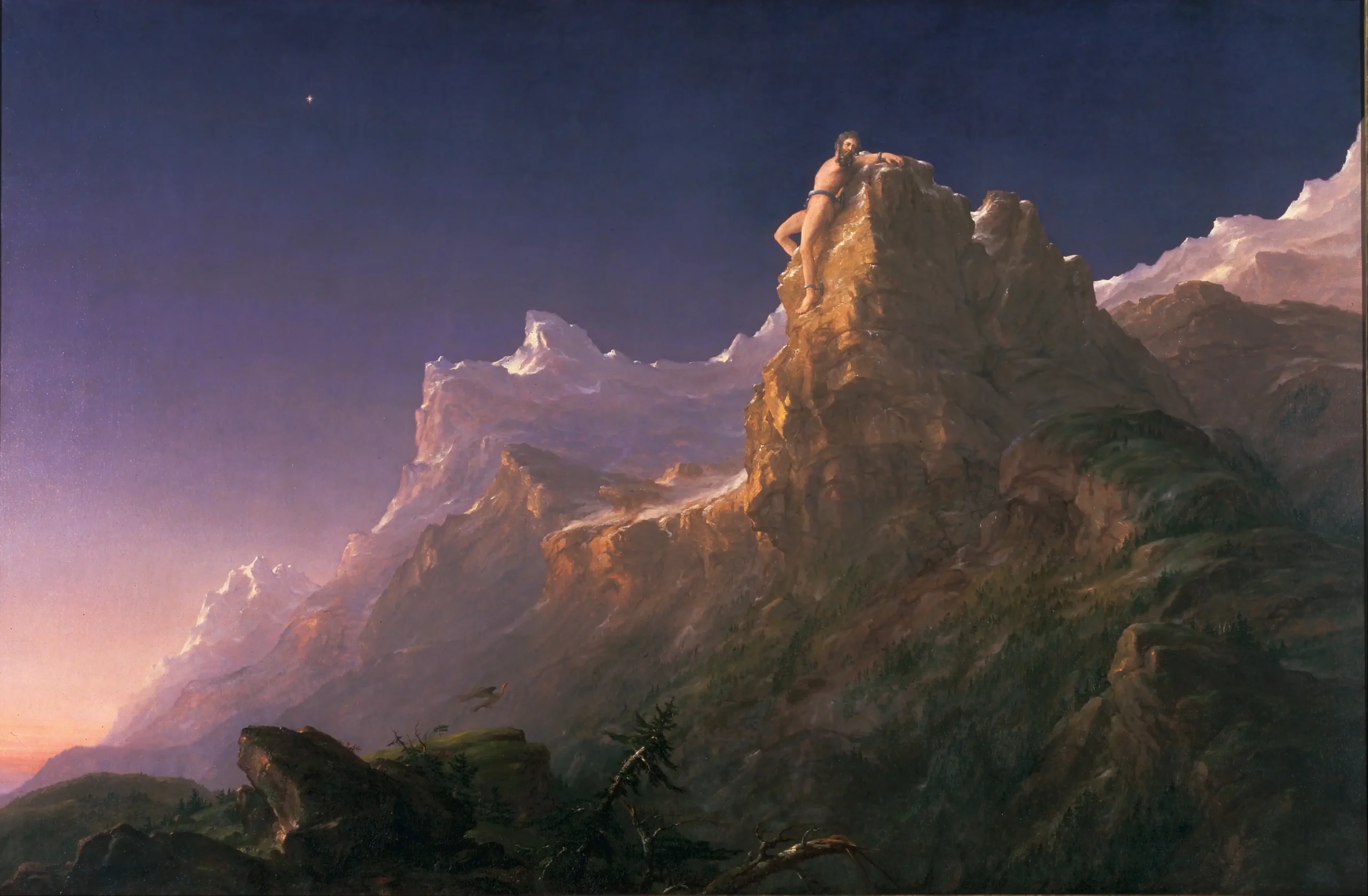 Prometheus Bound (1847) by Thomas Cole/Photo courtesy of the de Young Museum