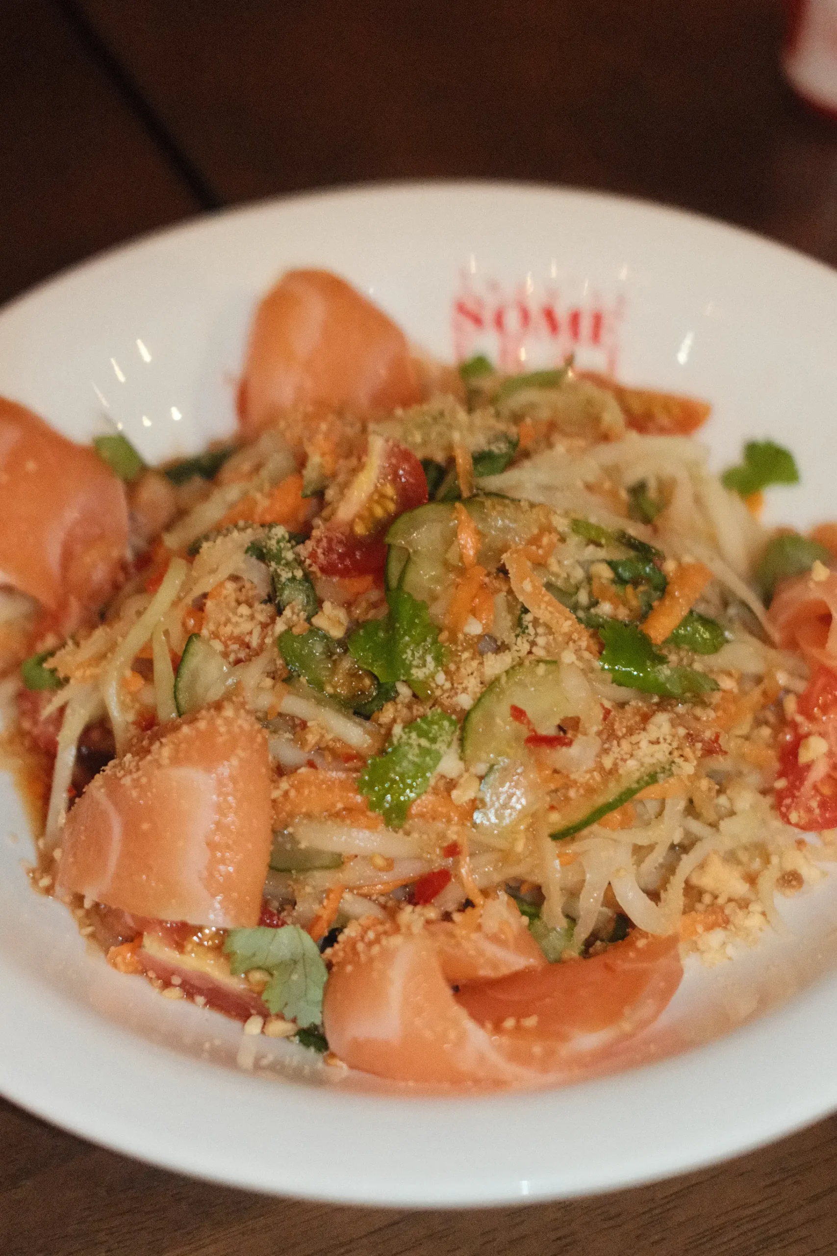 Papaya Salad with Salmon - Some Thai