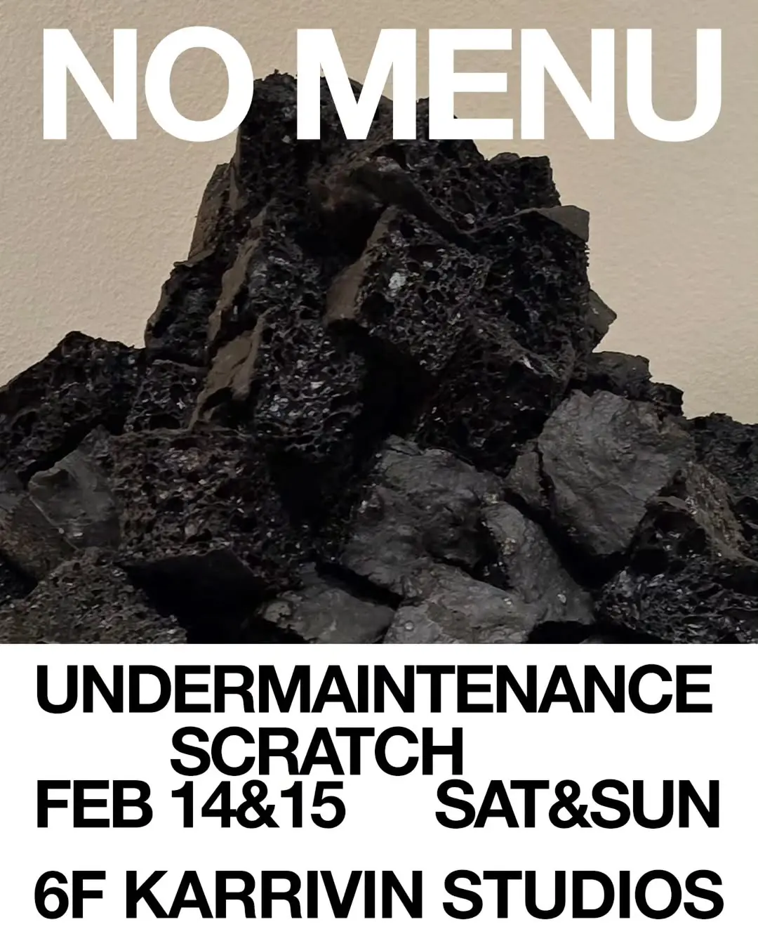No Menu By Under Maintenance & Scratch