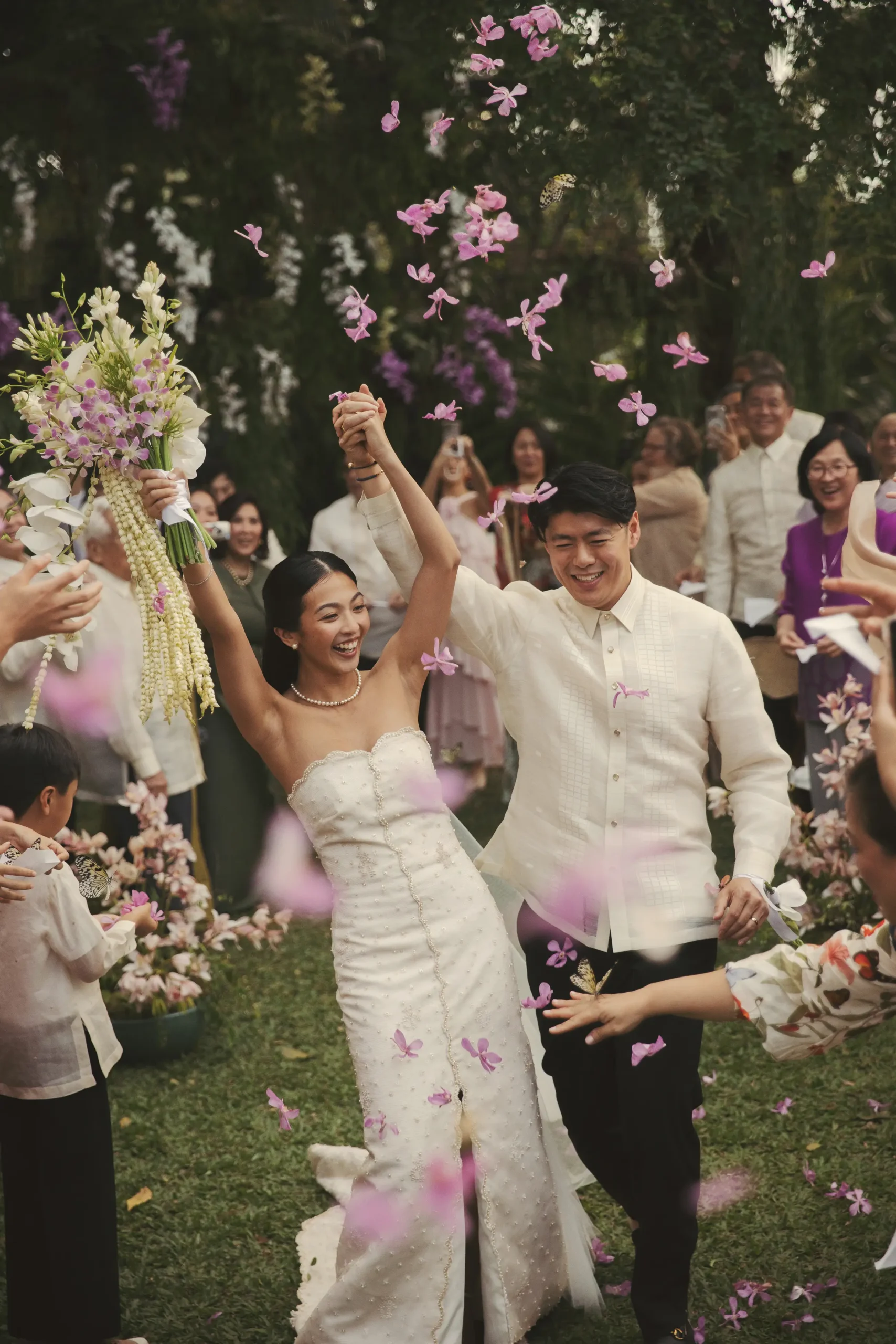 Connor and Bianca Wen at their wedding ceremony