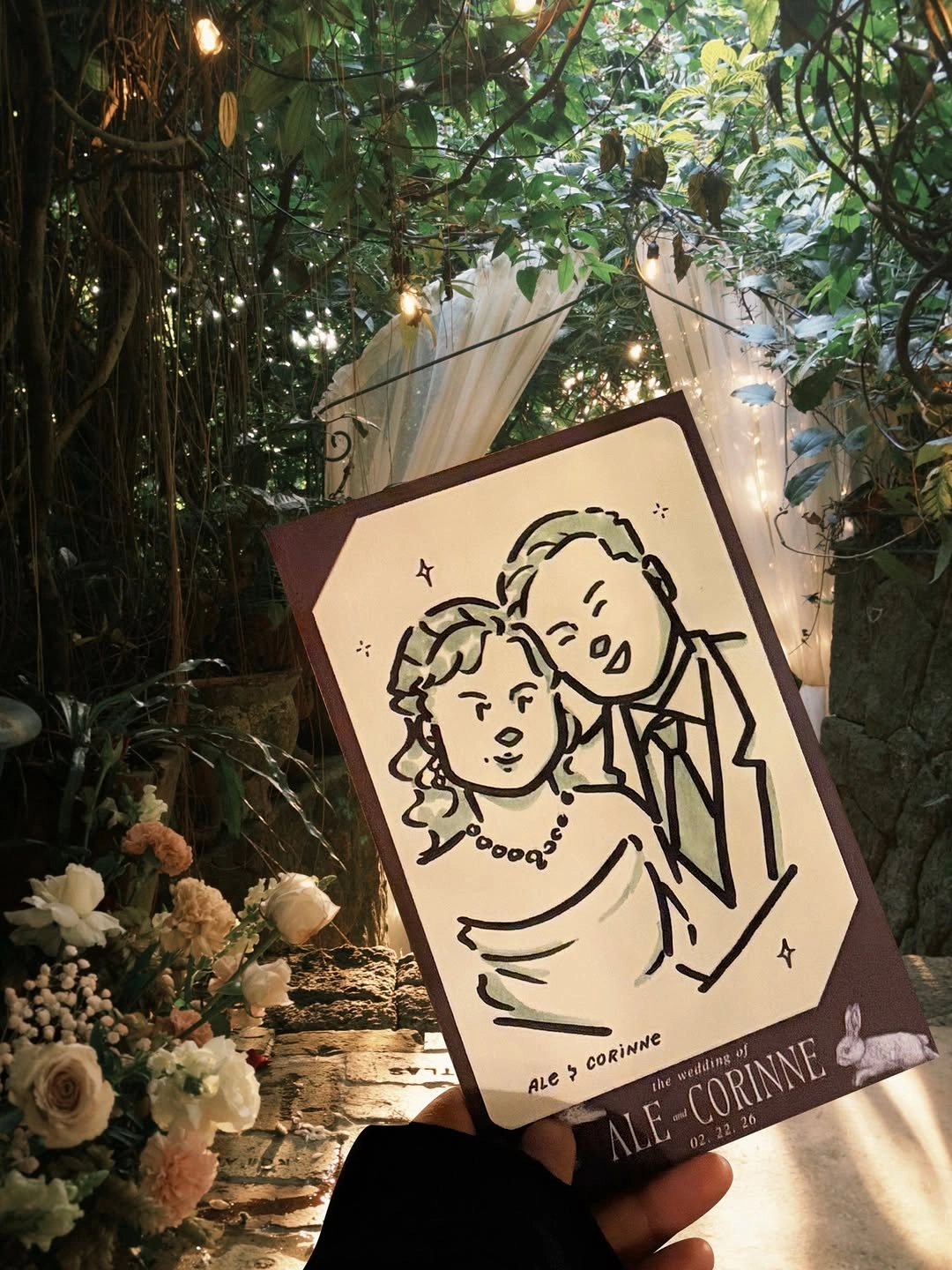 Live illustrated portraits by Jai Alano Sentimental Wedding Favors for Guests
