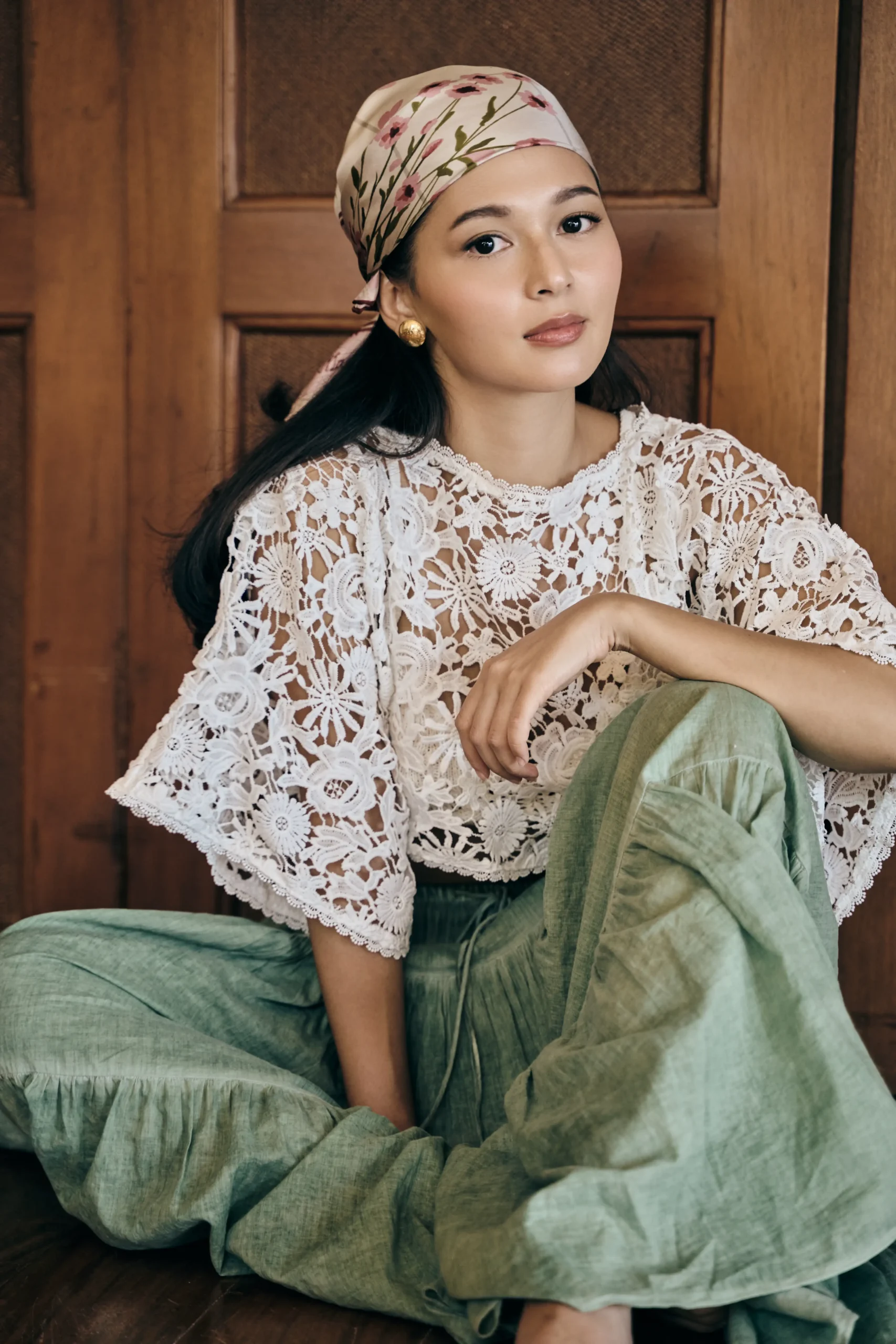 Martina Lebron models pieces from her collaboration with Anca