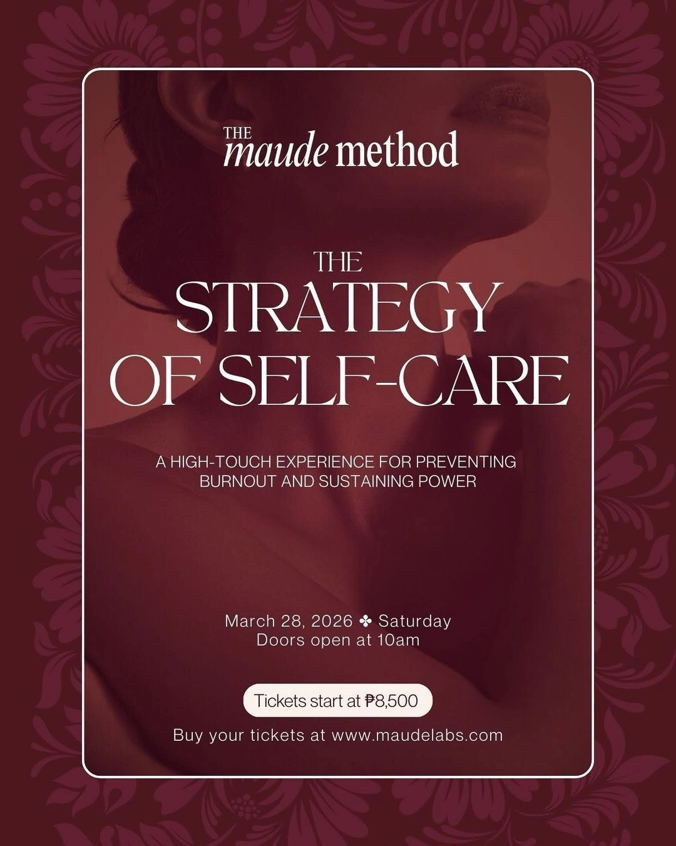 The official poster for the Maude Method by Maude Labs
