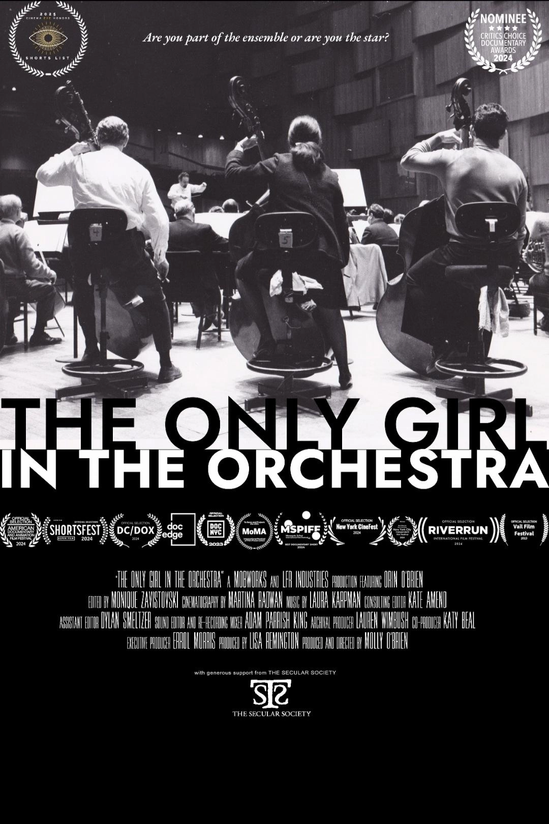A poster for The Only Girl In The Orchestra