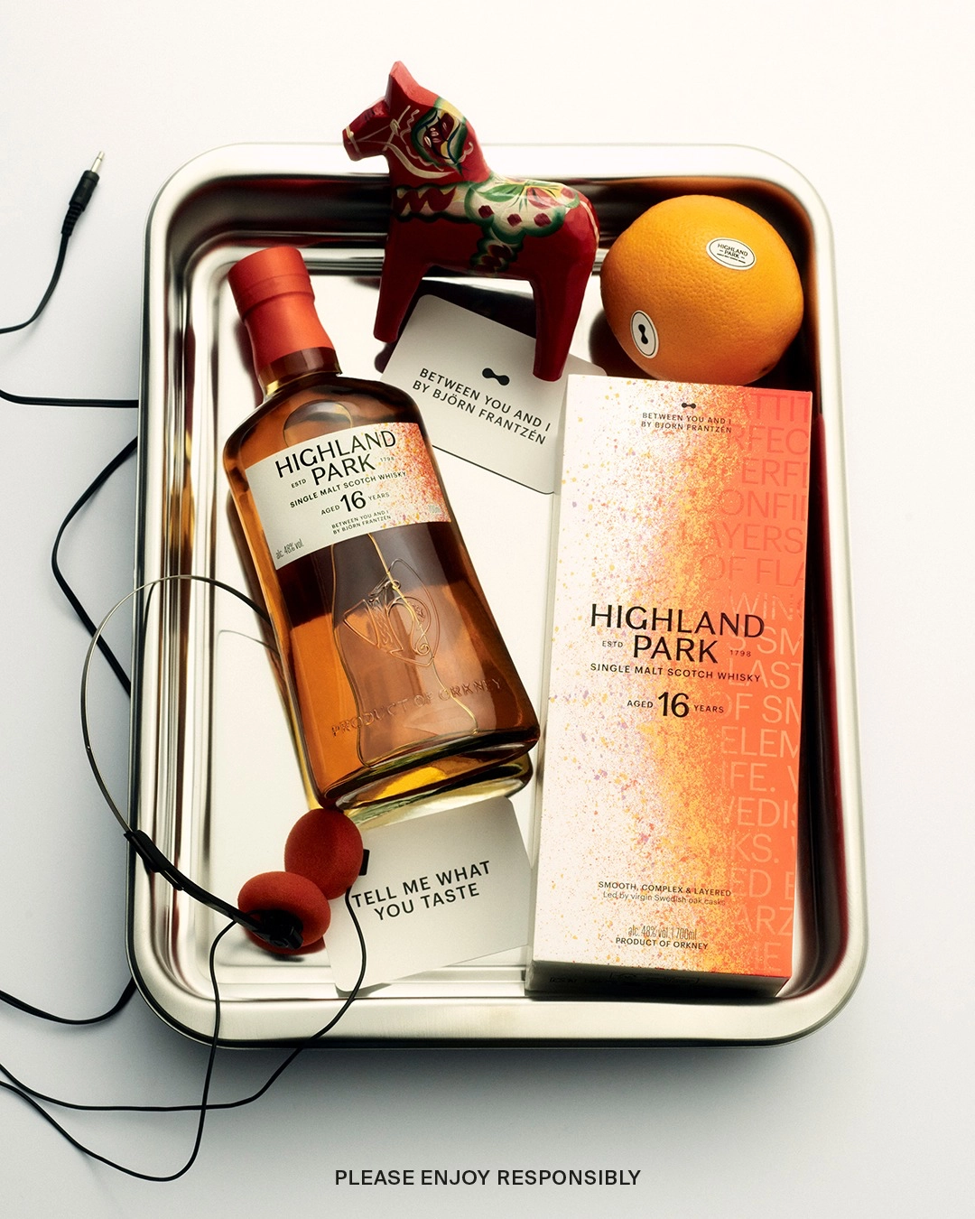 The redesigned Highland Park bottle and box