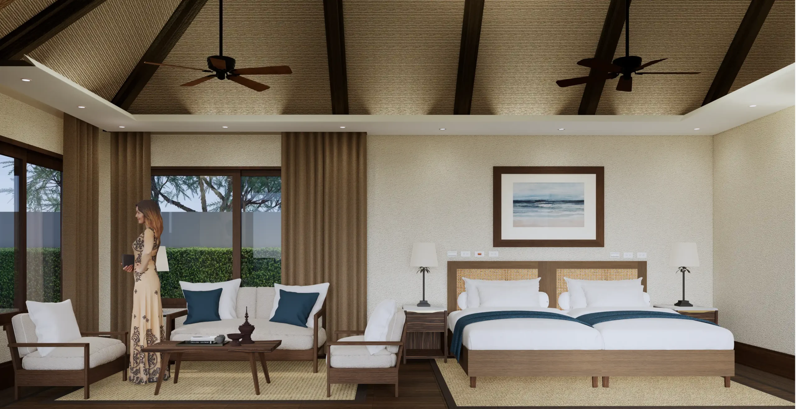 Renders showcasing Costa Calatagan's spacious villas that seamlessly combine the beauty of their natural surroundings with top-tier amenities
