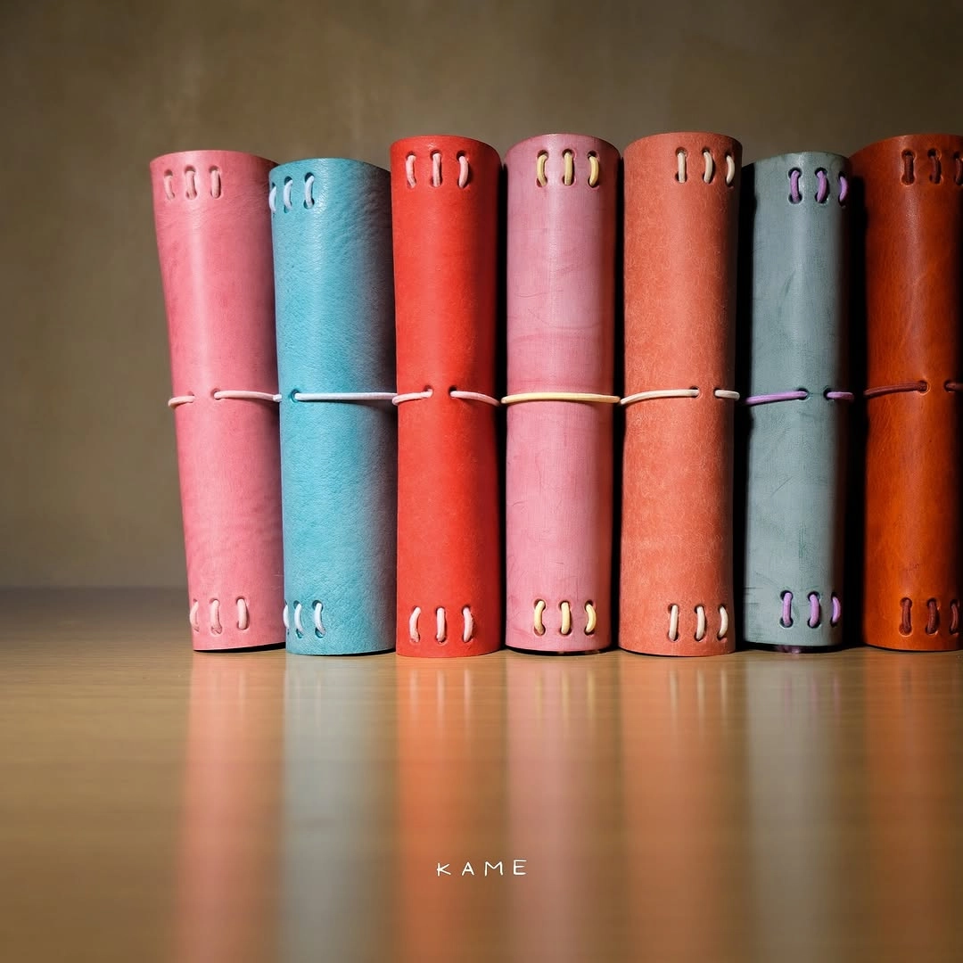 Notebooks by Kame. Photo via Instagram @kame.leather
