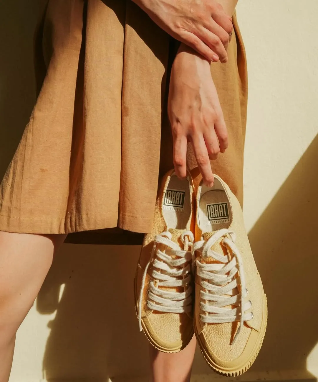 Shoes from Lakat Sustainables/Photo via Instagram @lakatsustainables