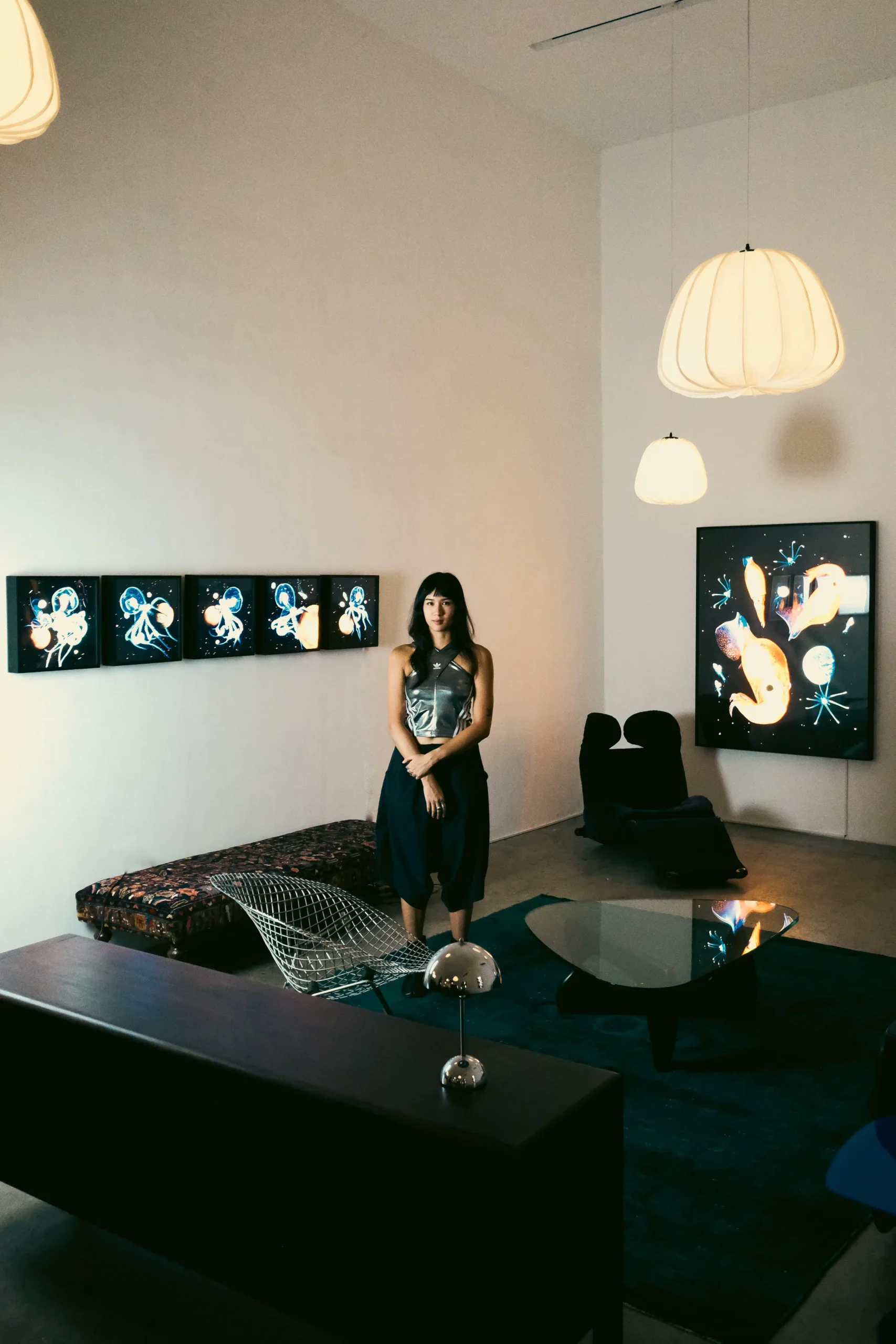 Andie Remulla with her works