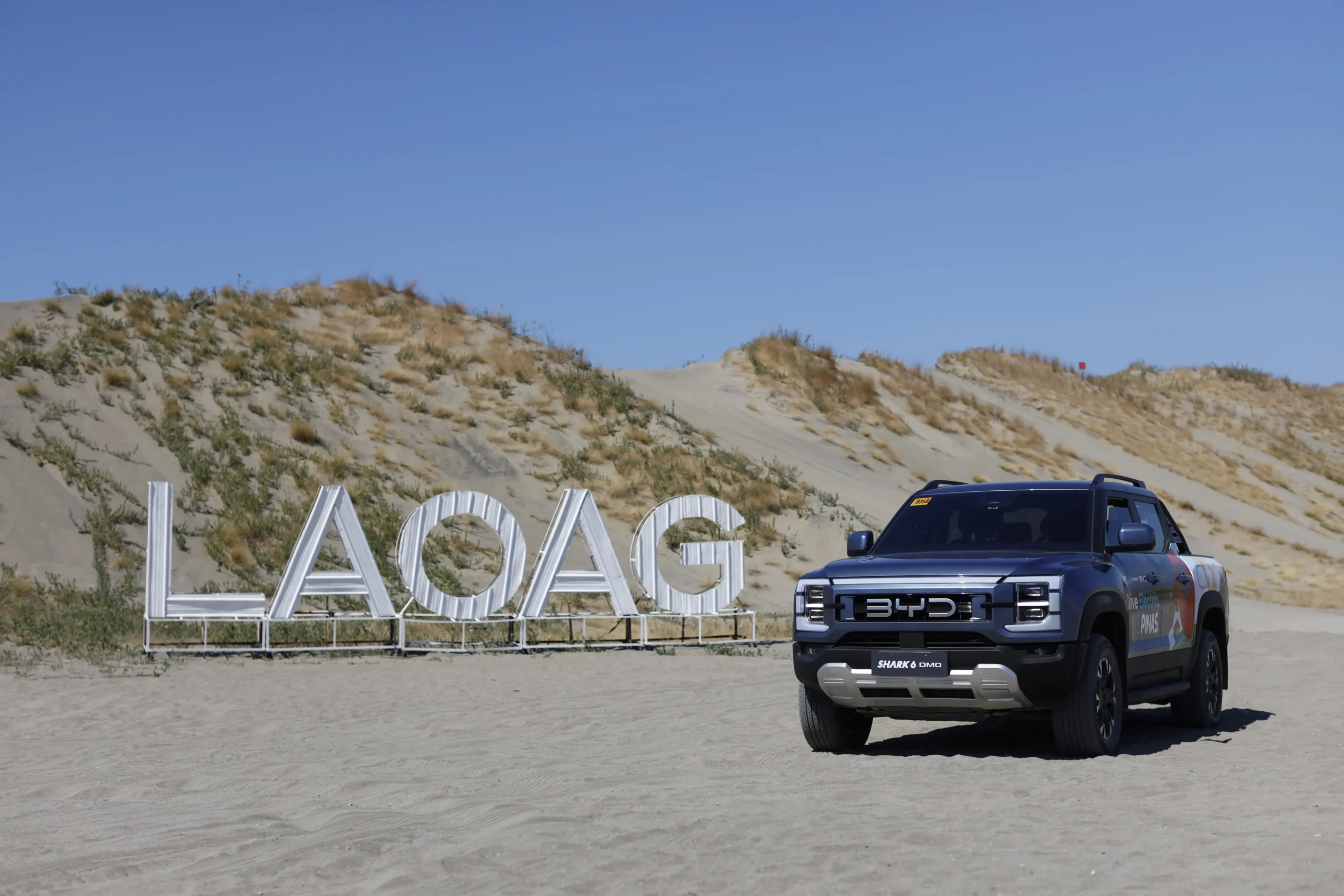The epic “Drive Electric. Love Pinas.” road trip began at the La Paz Sand Dunes in Laoag, Ilocos Norte