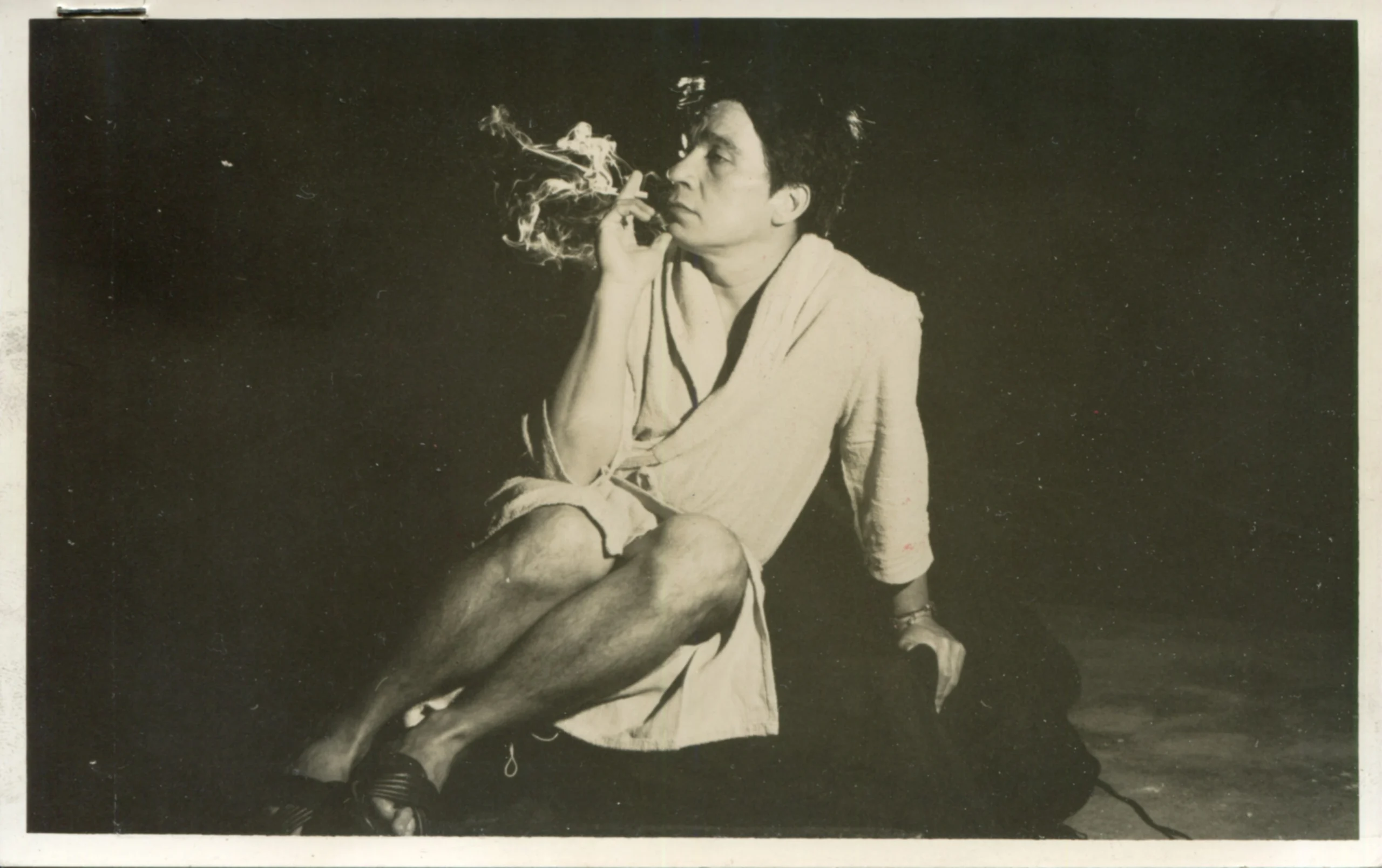 Mario O'Hara poses with a cigarette