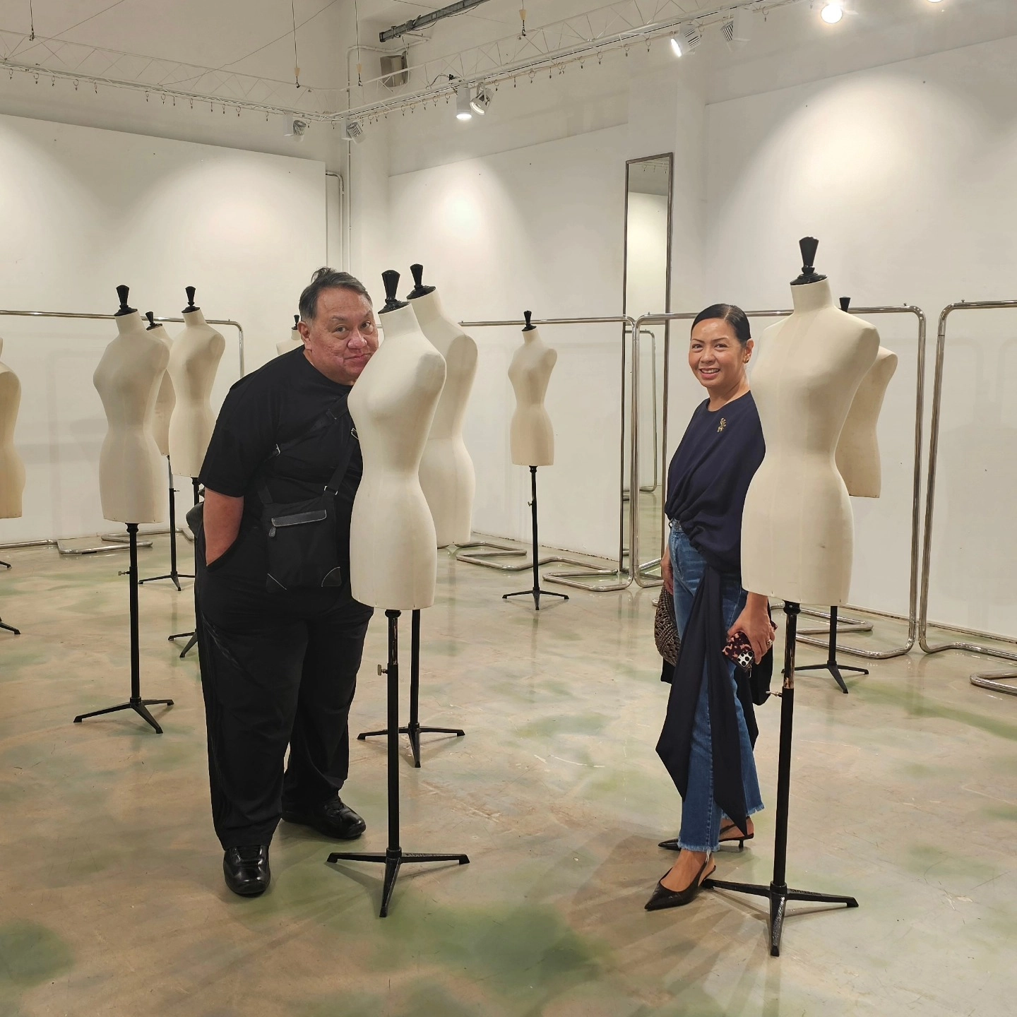 PFC President Jackie Aquino and Carmina Sanchez-Jacob right before the brands
set up last September 2025 in Milan