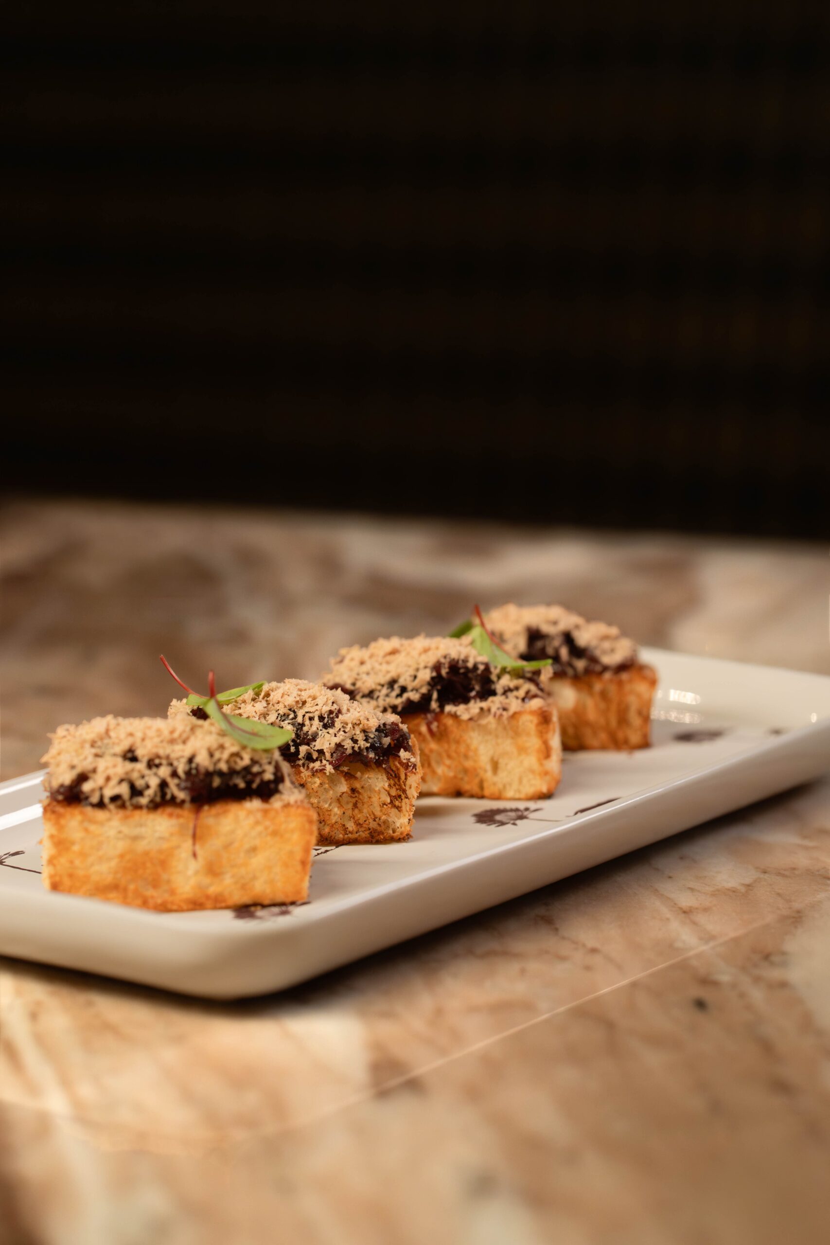 Chicken liver parfait floss Medusa