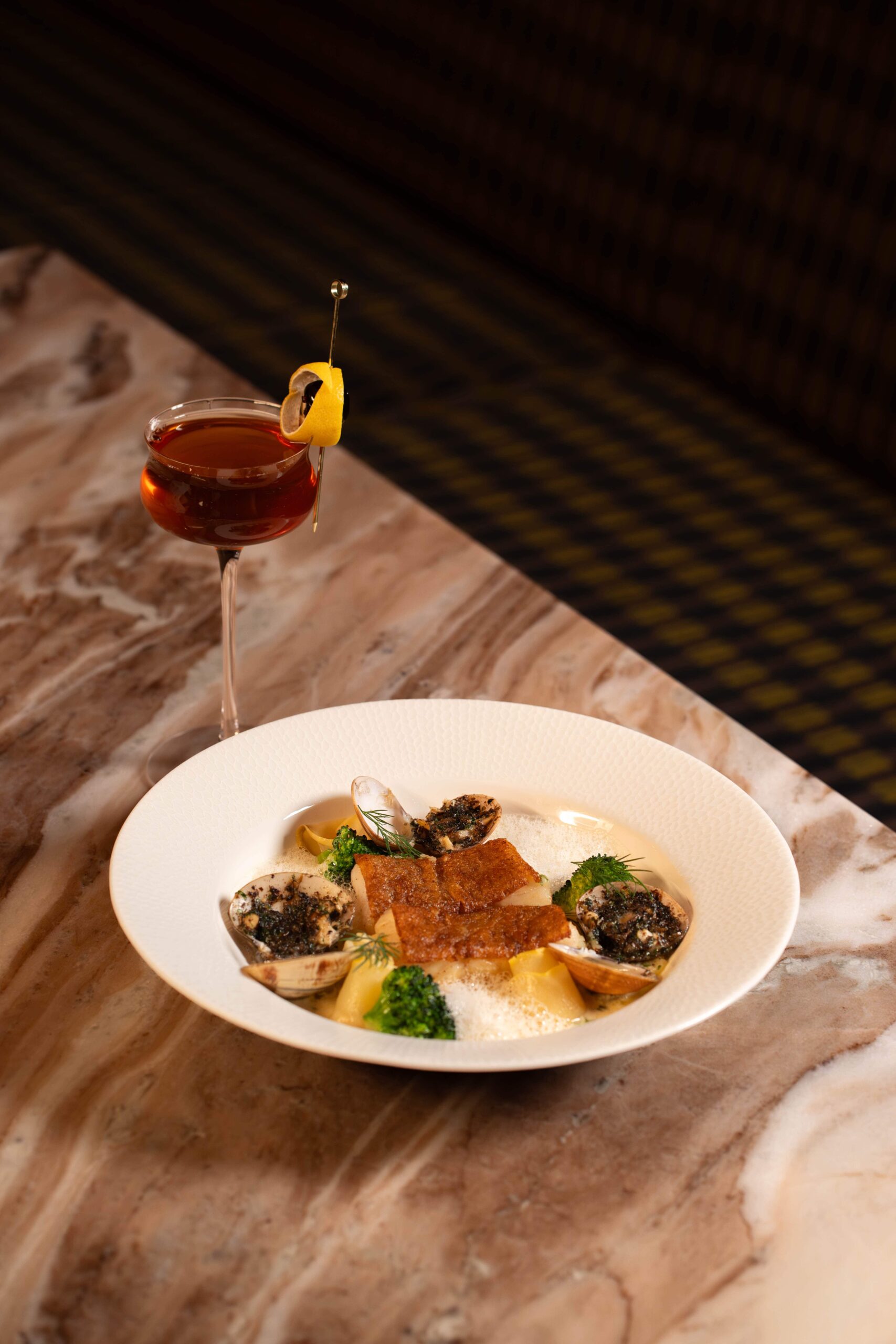Crusted grouper Medusa