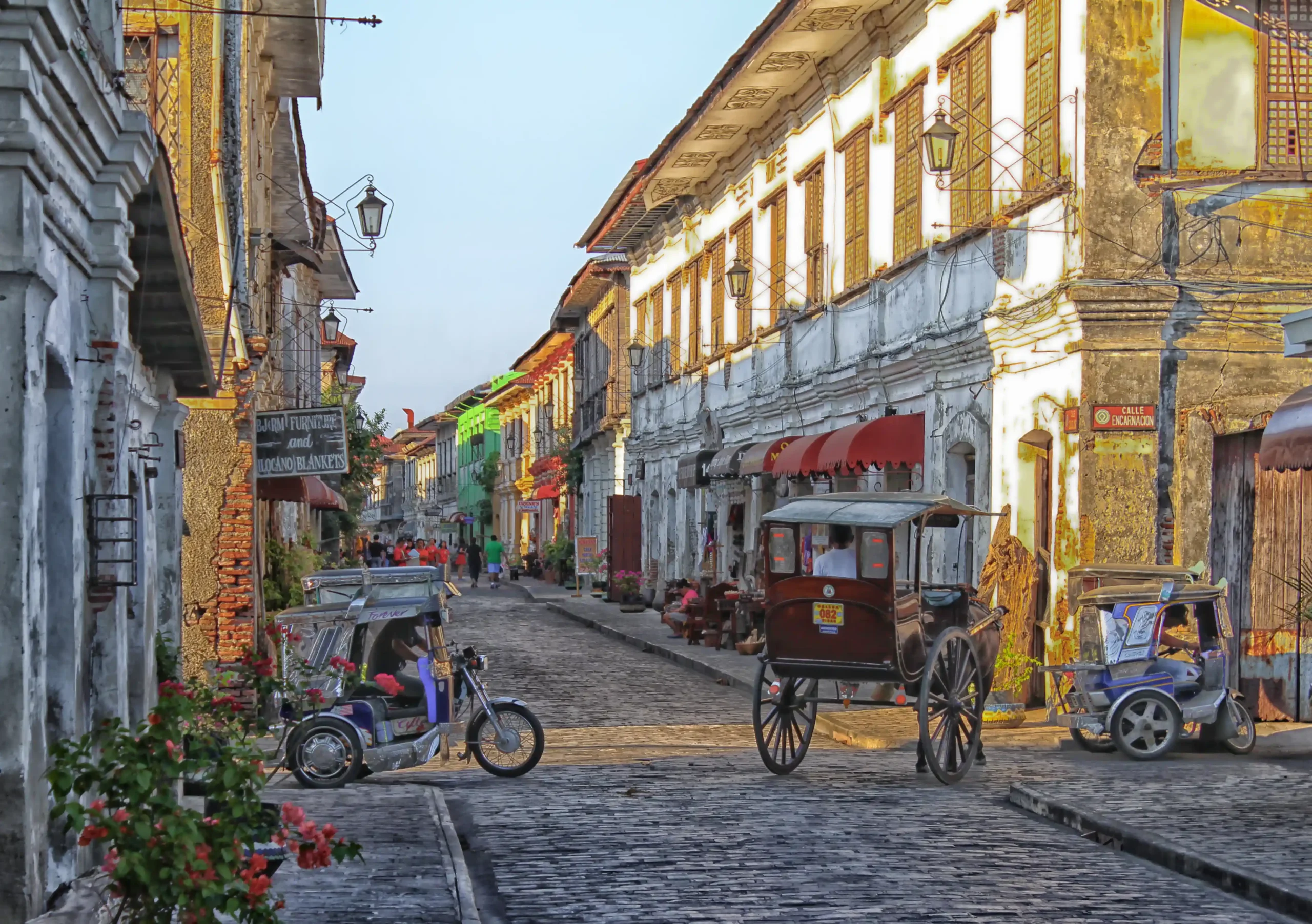 Calle Crisologo in Vigan, a heritage town Ilocos Sur