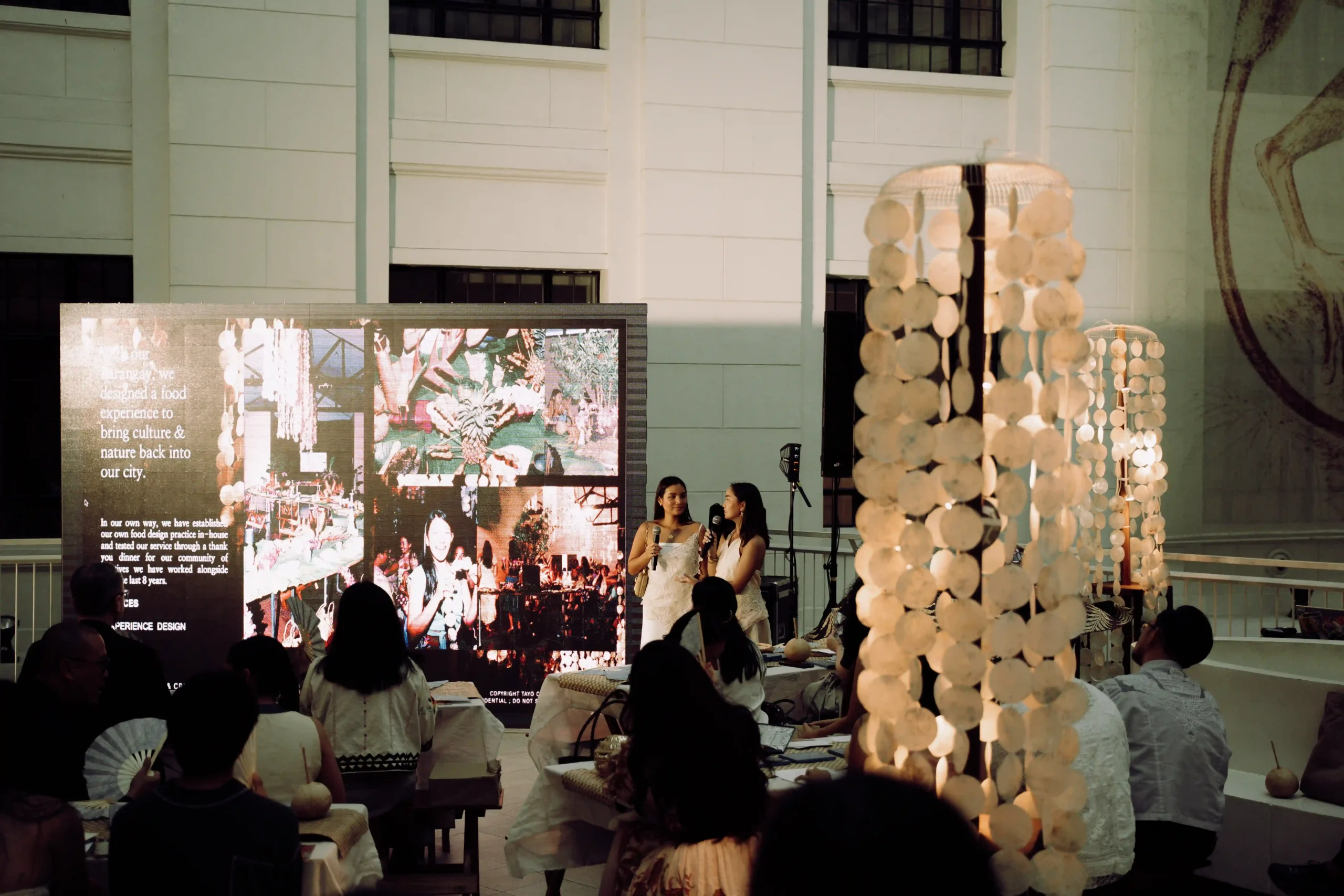 Bella and Tasha Tanjutco present the Archipelagic Design Living Lexicon at the National Museum of Natural History