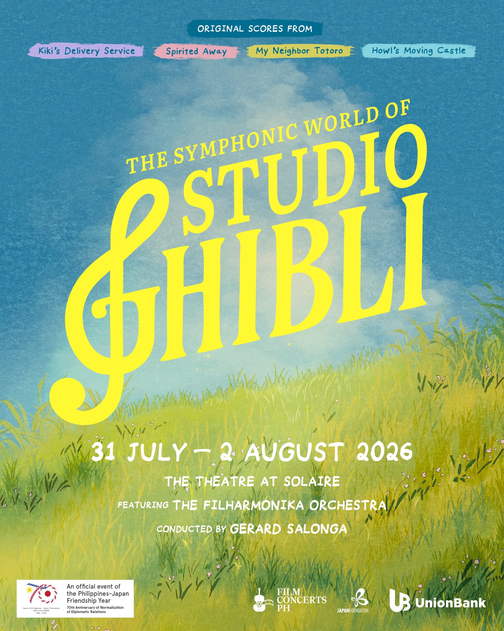 Upcoming: The Symphonic World of Studio Ghibli Comes To Manila This July concert