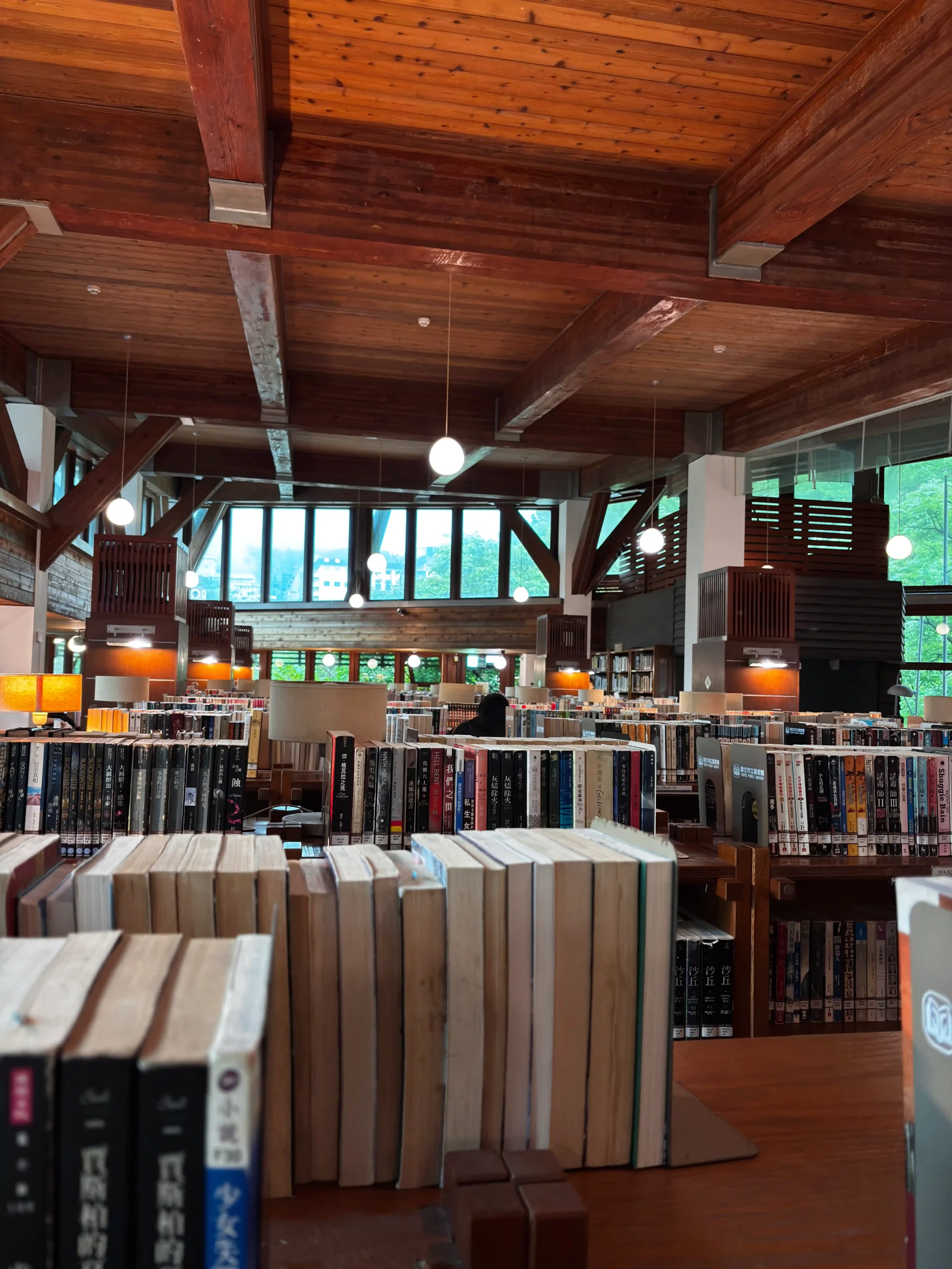Inside the Taipei Public Library Beitou Branch