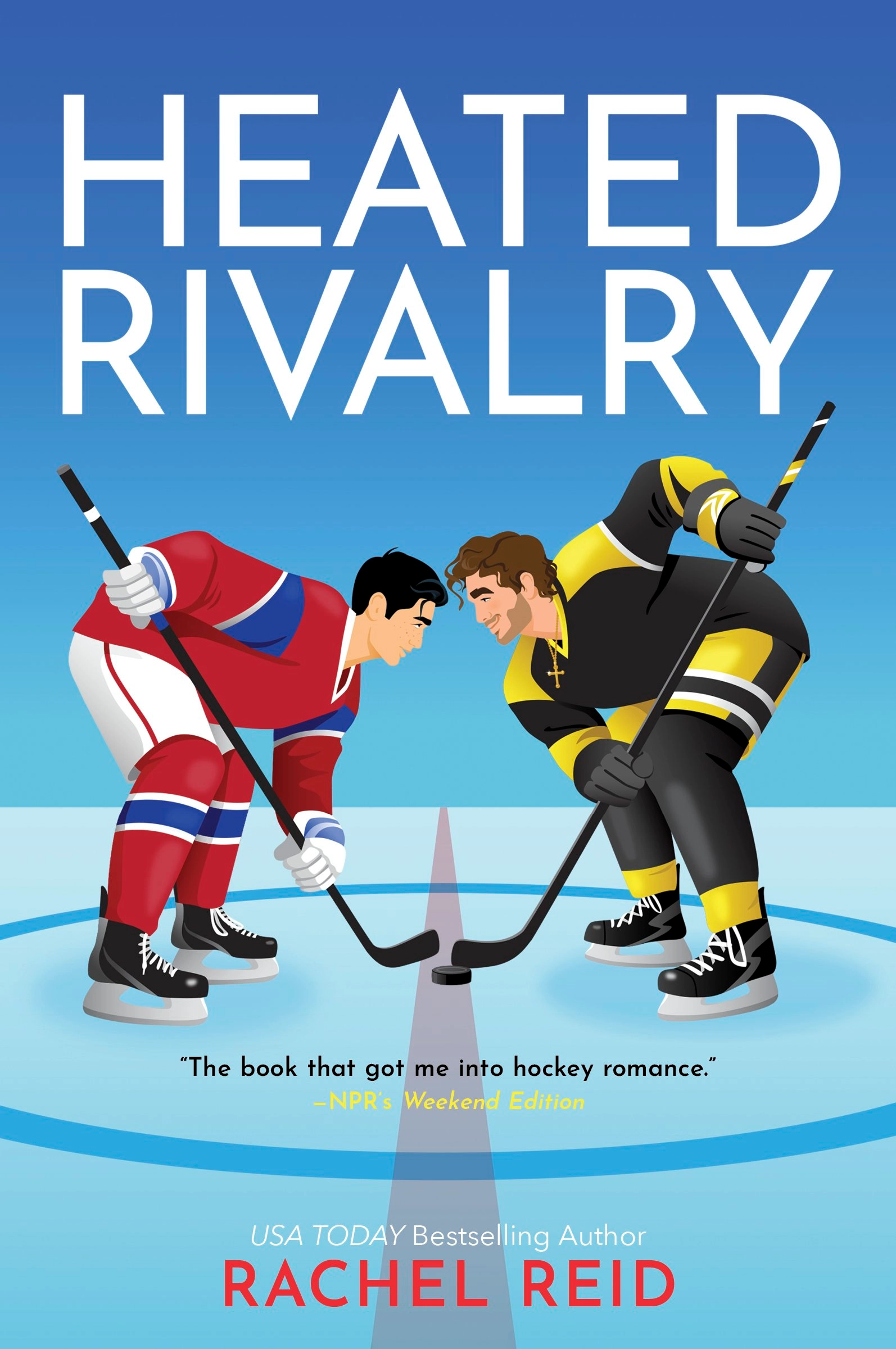 The cover of Heated Rivalry by Rachel Reid Hockey Romance