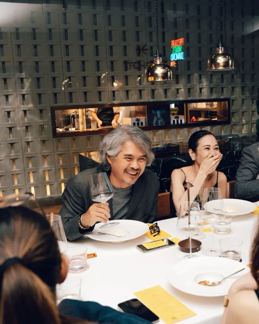 LA Crave Miles Roces and Annette Gozon-Valdes engaged in fun conversation at Tadhana