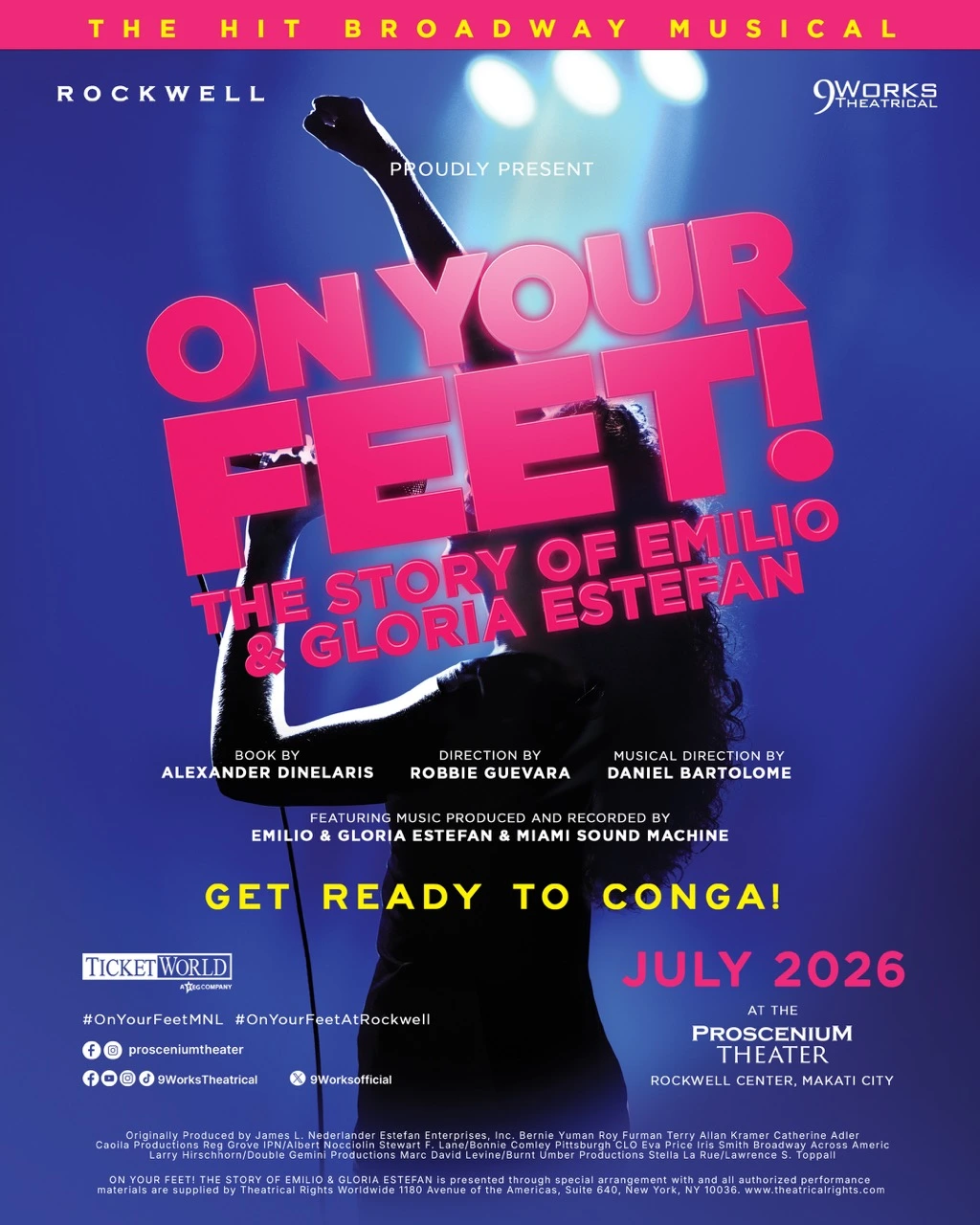 On Your Feet! The Story of Emilio & Gloria Estefan 9 Works Theatrical The Proscenium Theater in Rockwell