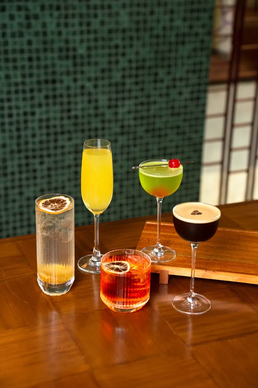 ST. ALi Dinner Menu Breakfast G&T, Japanese Slipper, Mimosa, Wide Awake Negroni, Espresso Martini