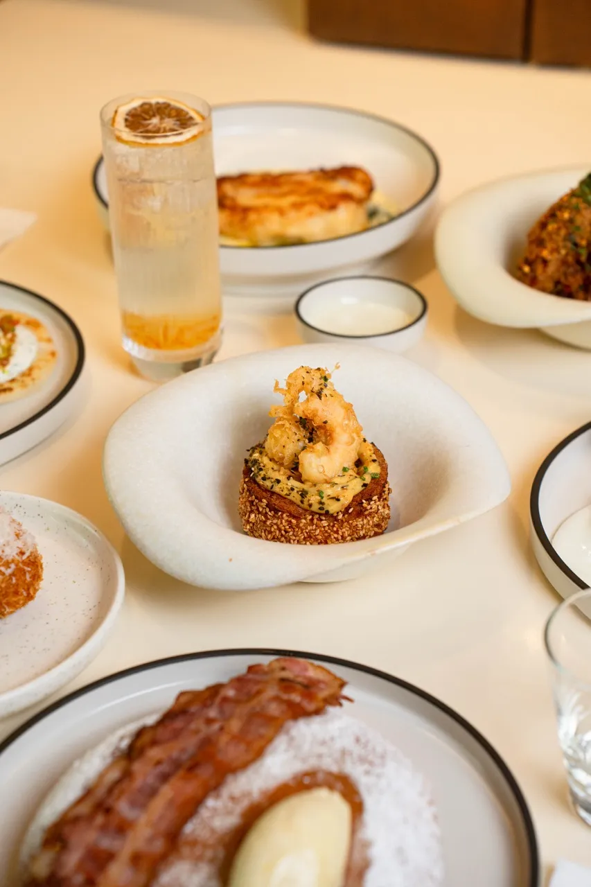 ST. ALi Dinner Menu Prawn Toast