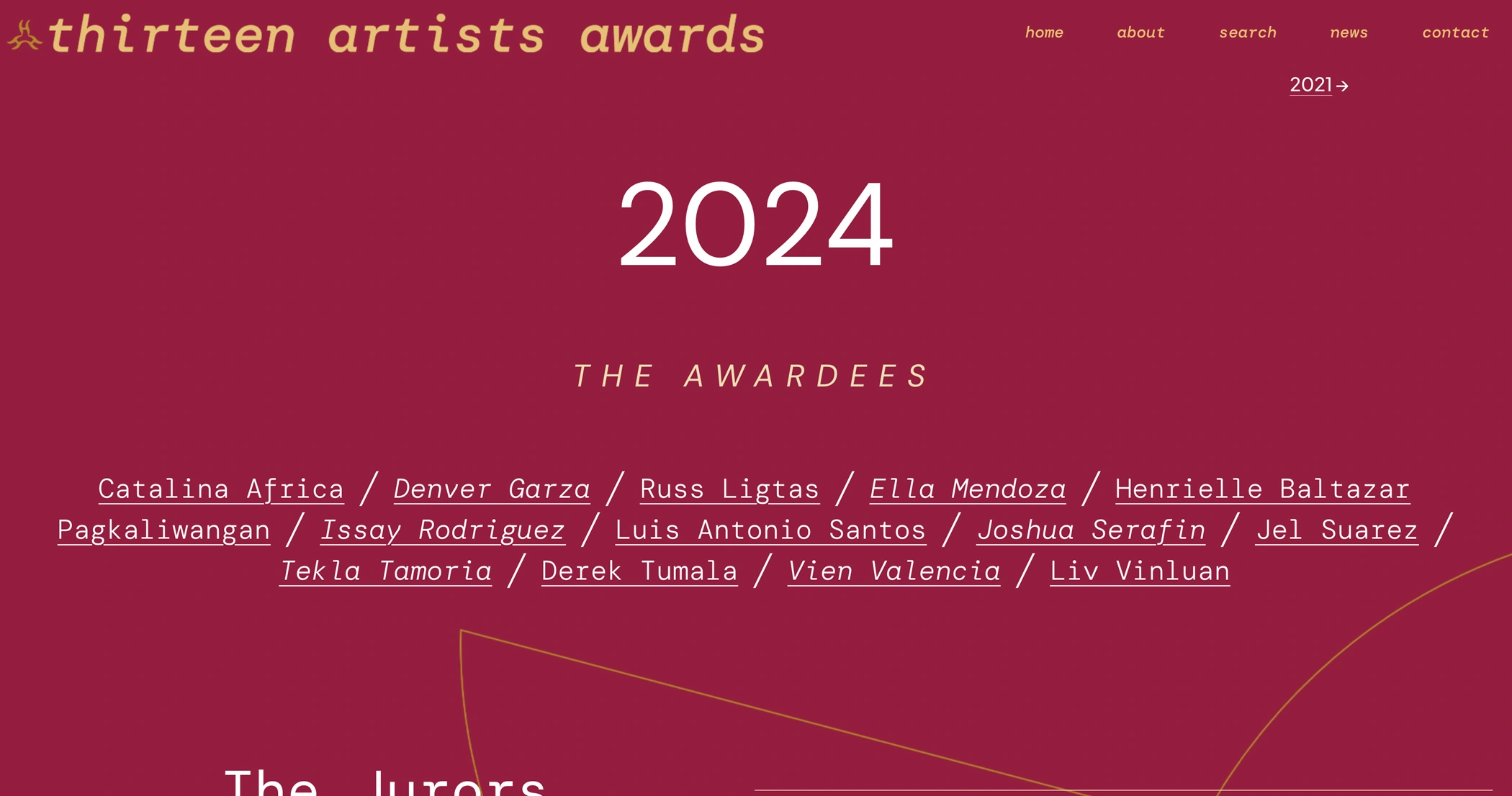 Thirteen Artists Awards