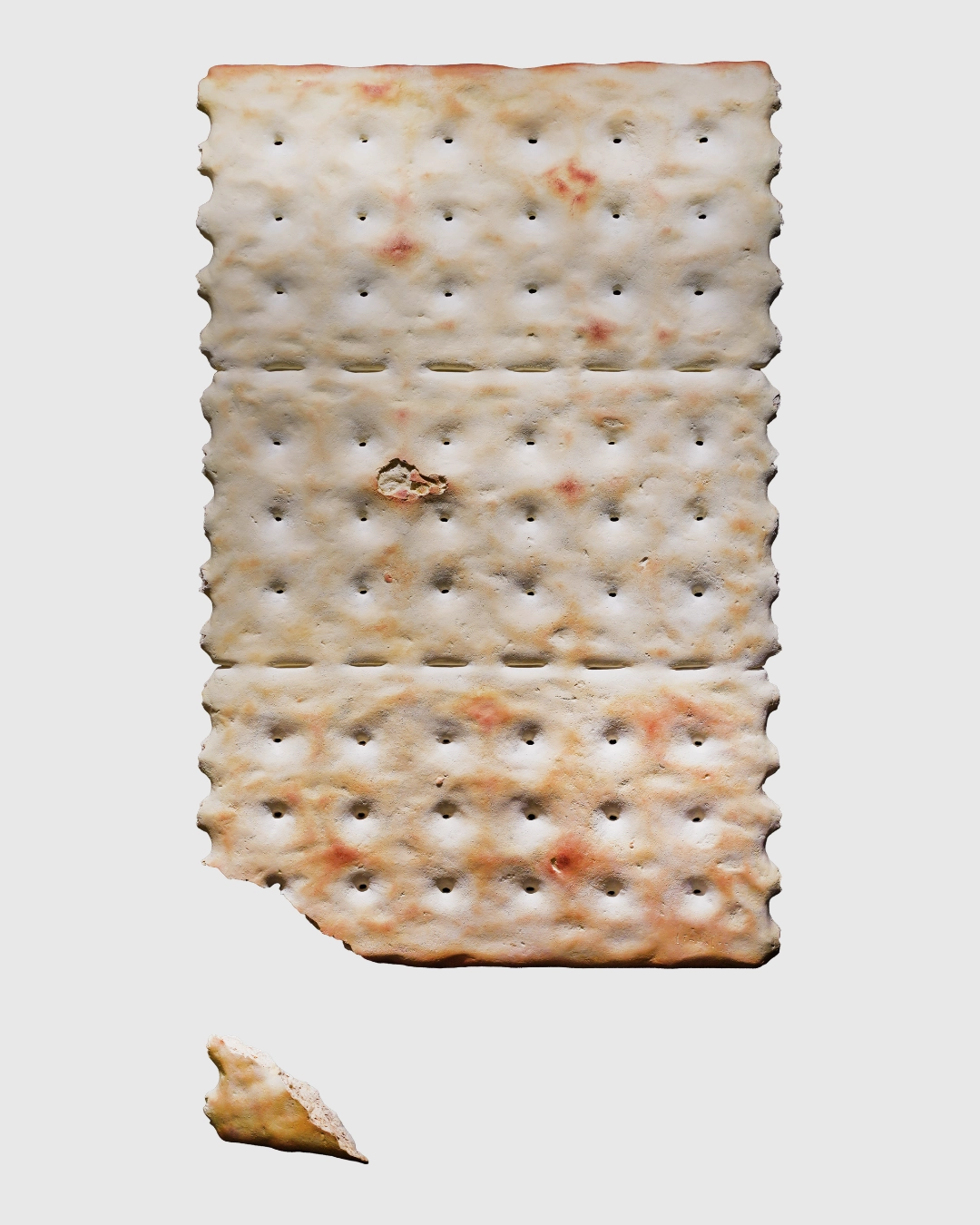 “Art for the Sick #2” (2024) and “Art for the Sick #3” (2024): fiberglass, resin, acrylic, from the solo exhibition “Your Mouth Has A Mind Of Its Own” at Art Cube Gallery
