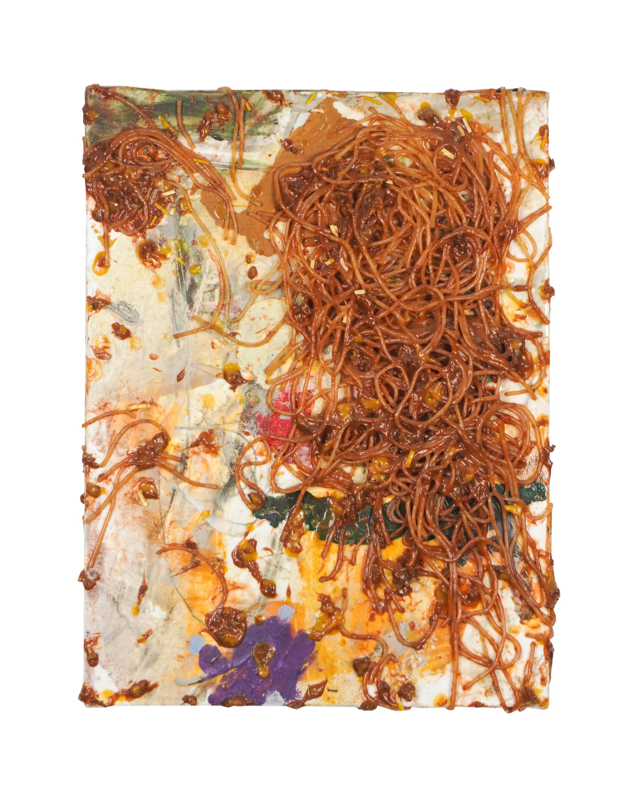 An acrylic on canvas piece from the series “The Art of Spaghettification,” exhibited at Artinformal Gallery
