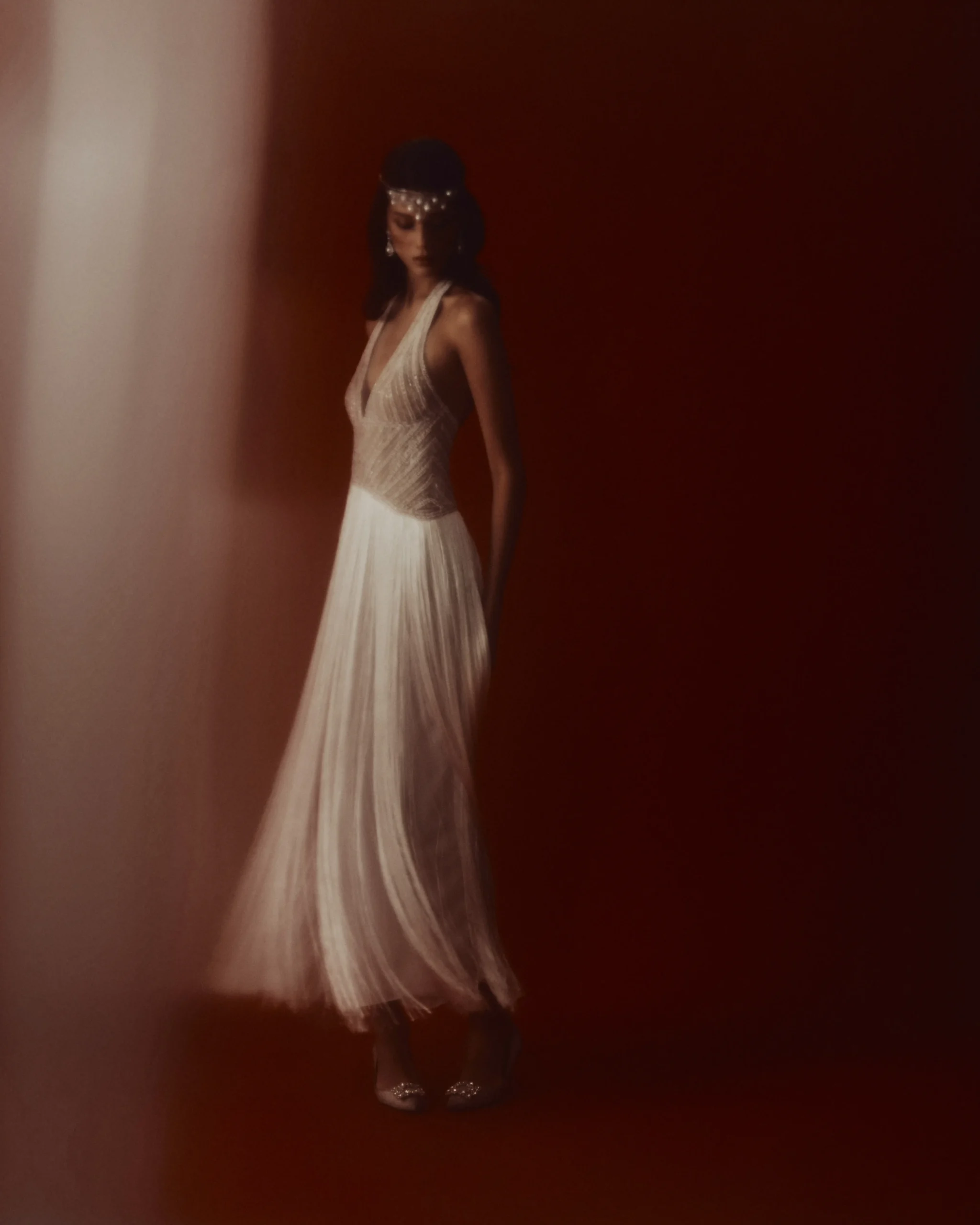 Atelier Carlene White Flowy Dress