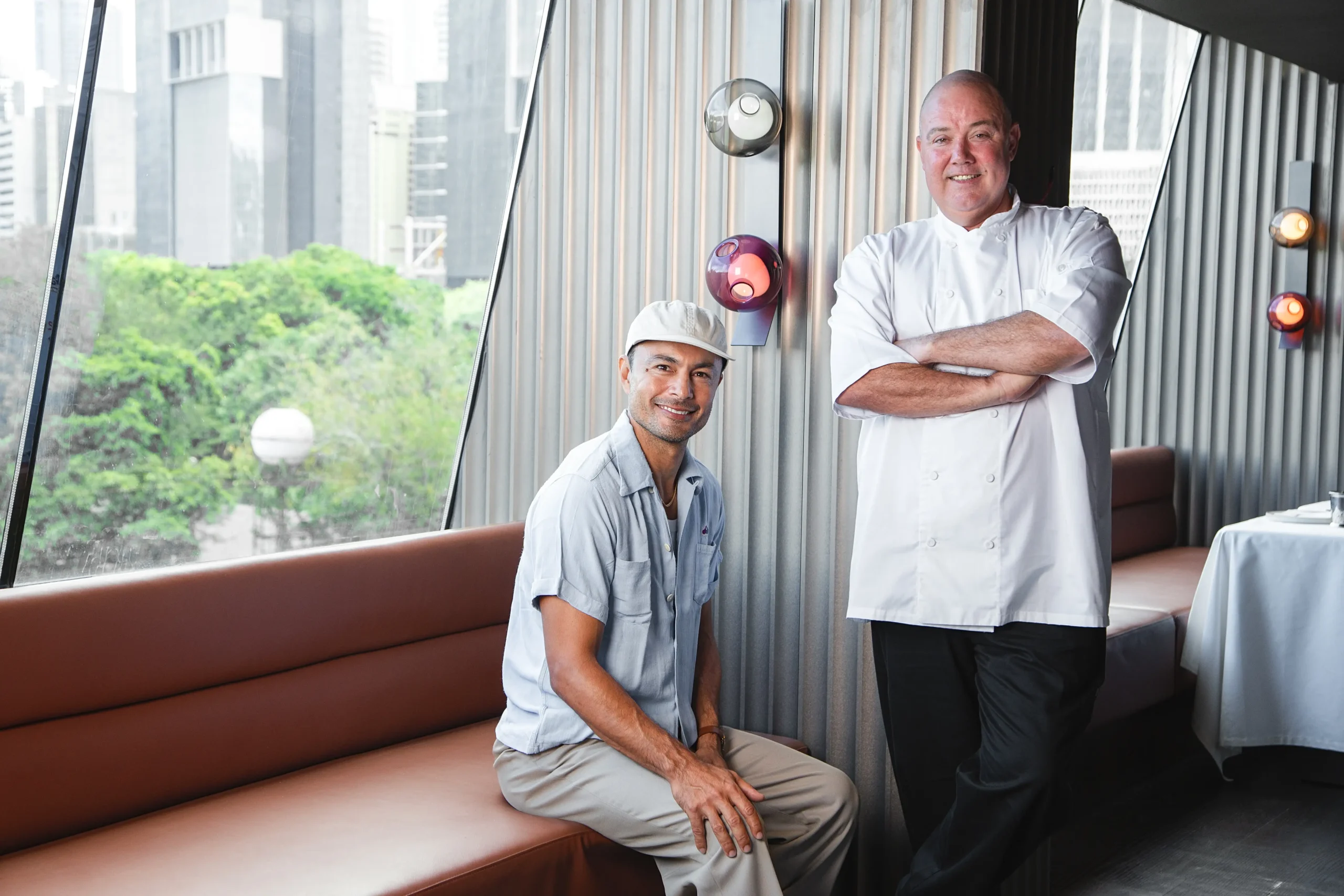The partners behind Brontë, Derek Ramsay and Chef Wade Watson