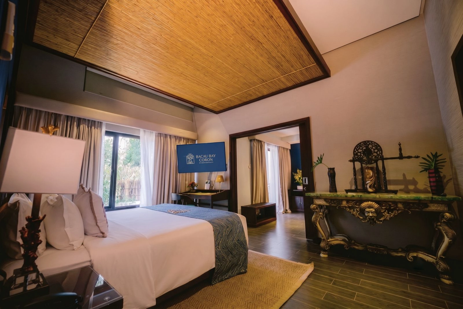 Inside the Deluxe Room, Premiere Suite, and Presidential Suite at Bacau Bay Coron
