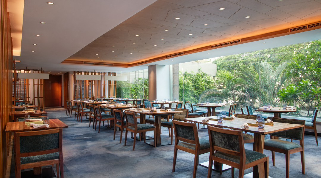 The Main Dining room of SHIDO in Makati Shangri-La Japanese Restaurant