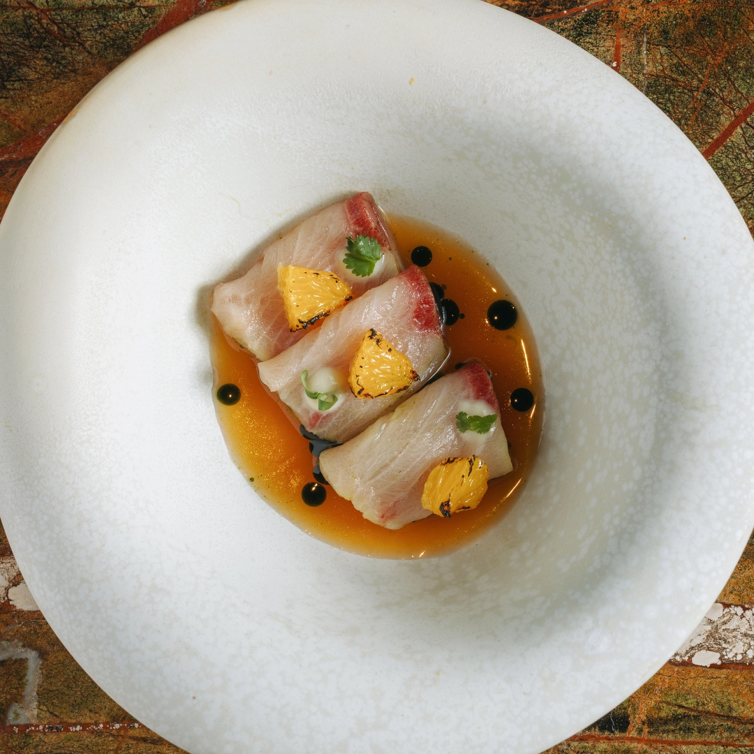 Uma Nota Hamachi Kobujime Tiradito