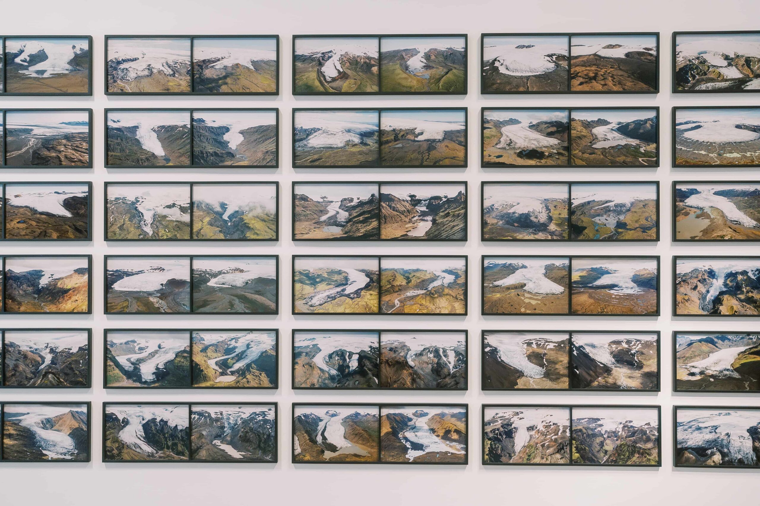 The glacier melt series 1999/2019 (2019). Installation view: Olafur Eliasson: Your curious journey, MCAD, 2026.