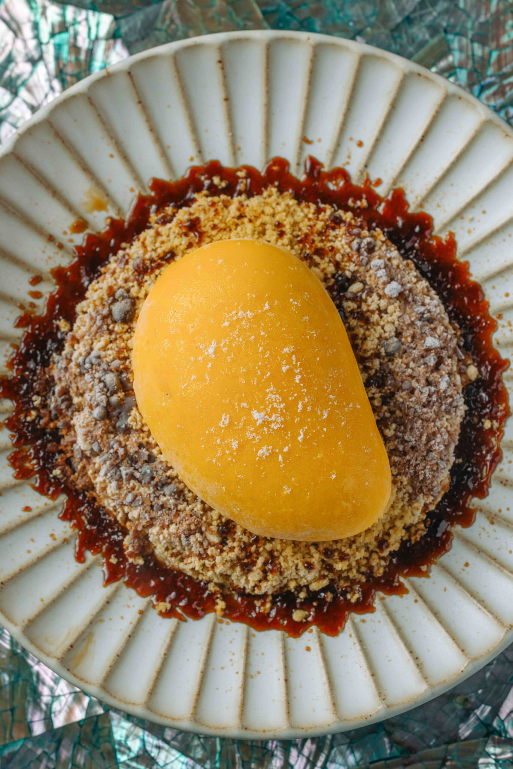 Cerulean Crab Mango Sticky Ice Cream