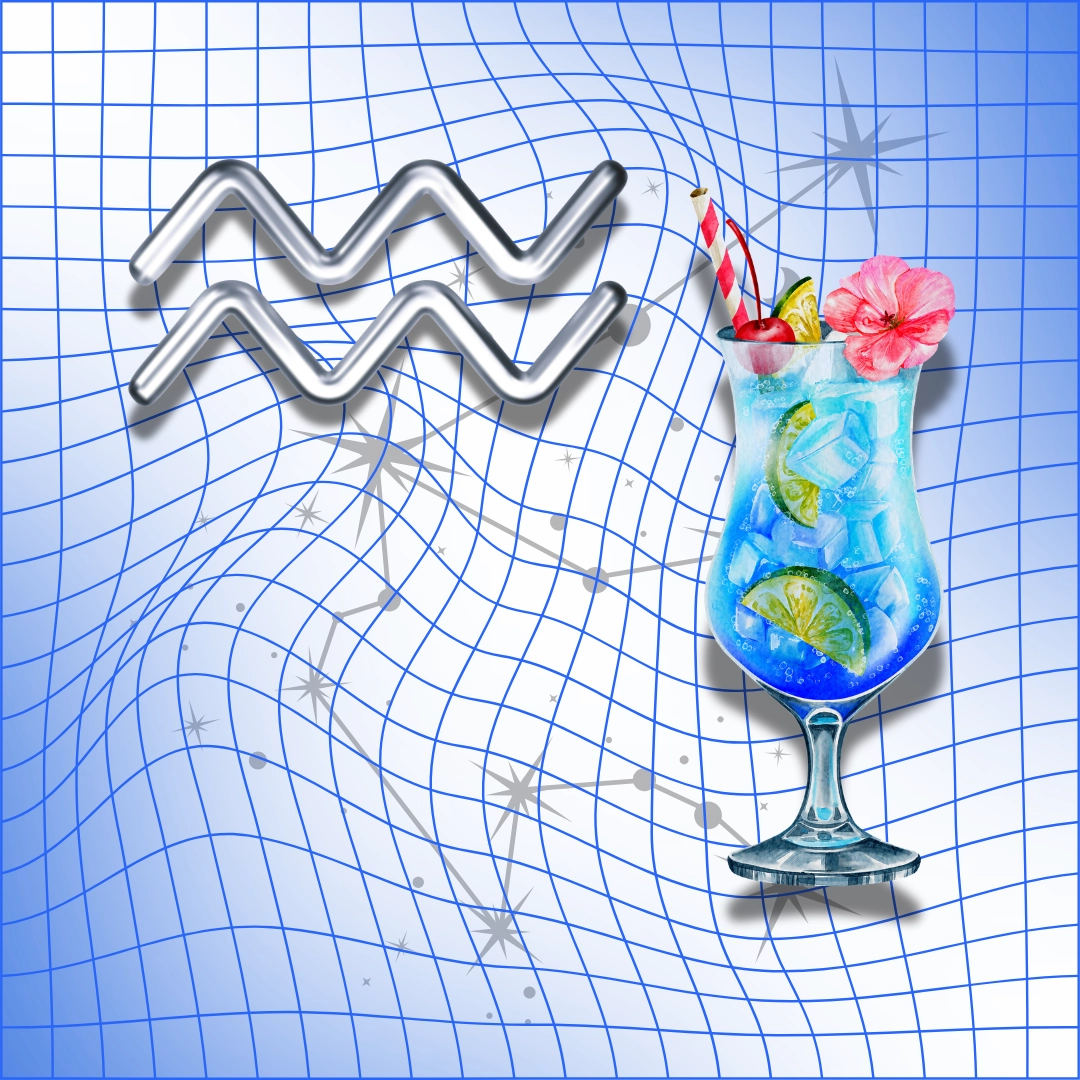 Aquarius stirs up a Blue Lagoon Your Astrological Sign, Your Cocktail: What Your Sign Sips And Why