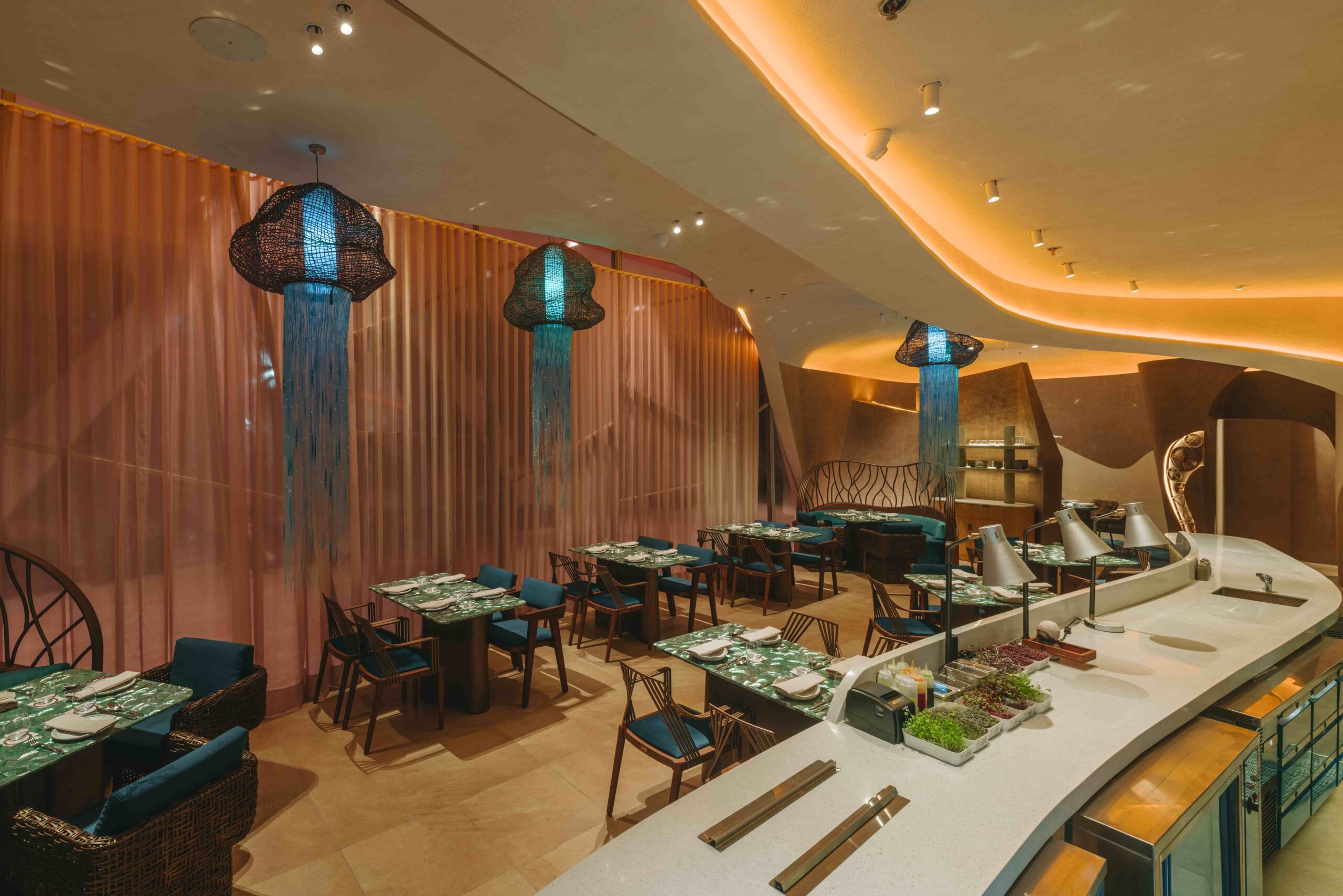 Cerulean Interior Fine Dining Seafood