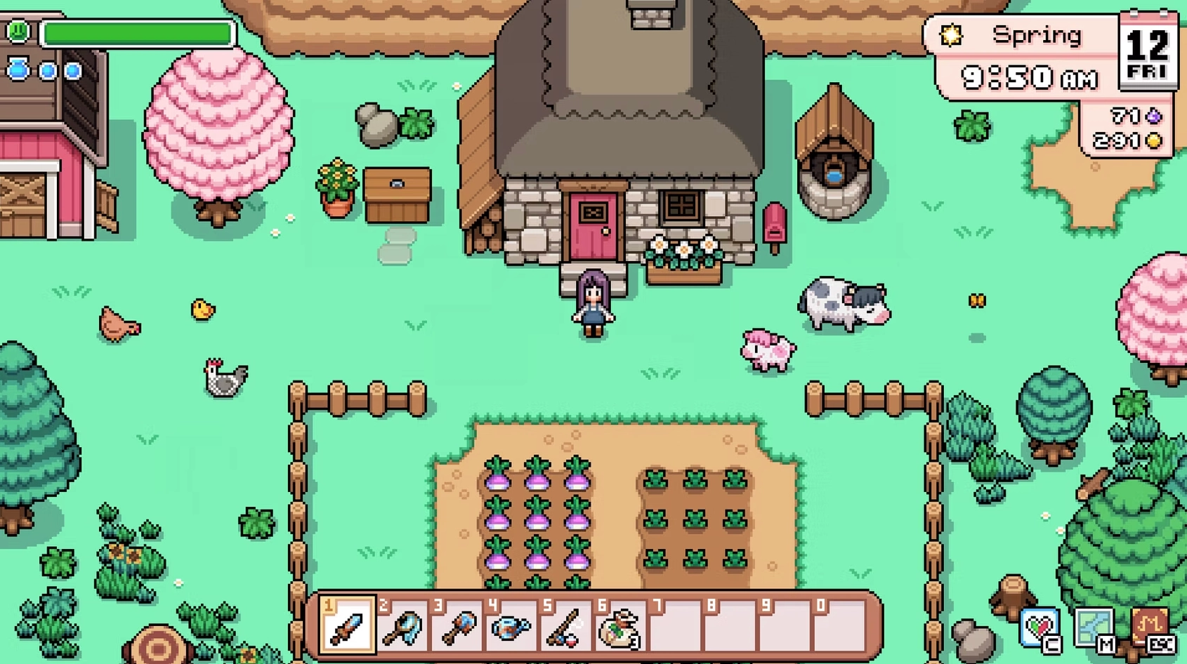 A still from Fields of Mistria
