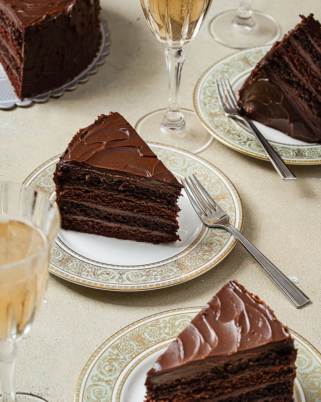 50 & Co. Bakery Chocolate Ganache Cake