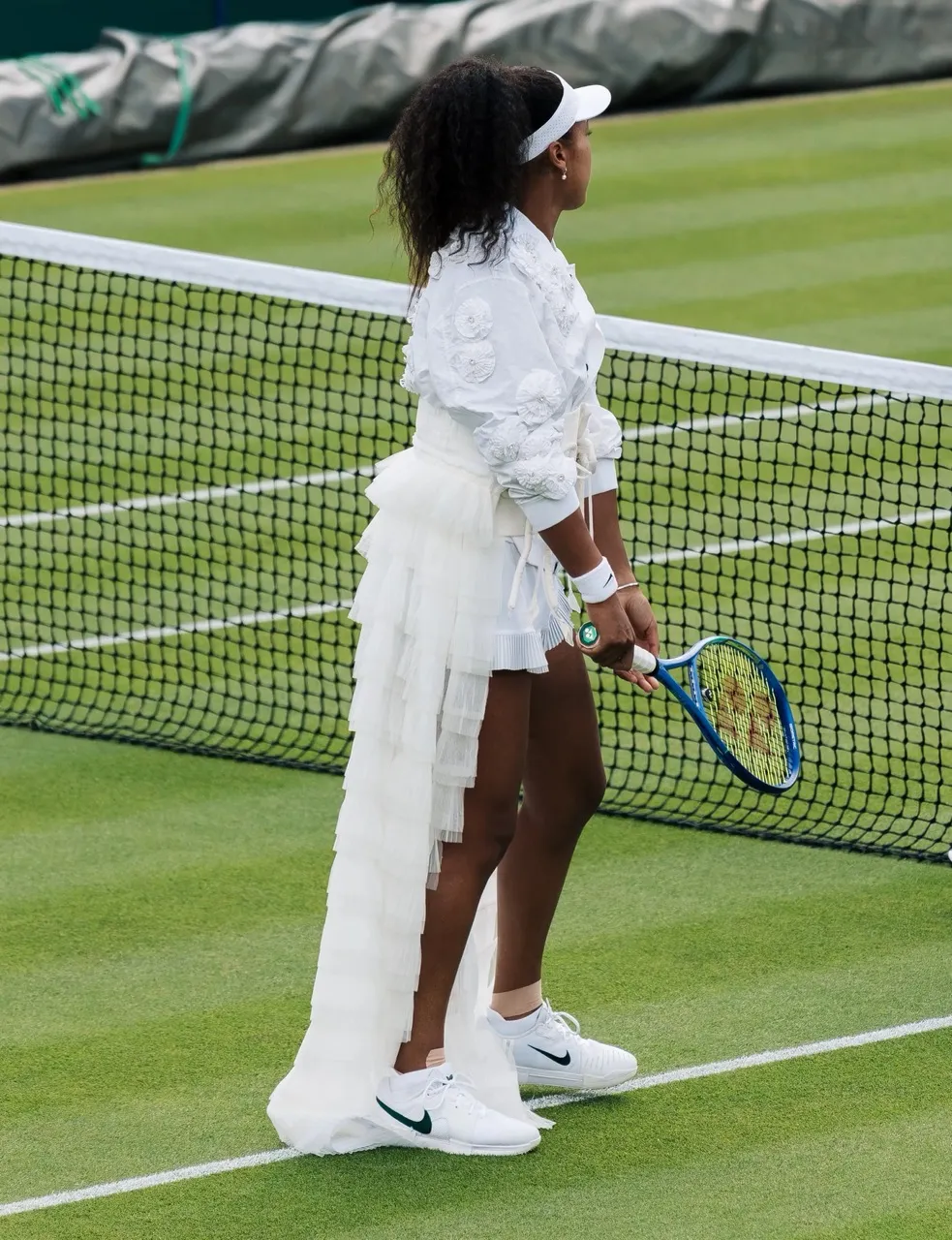 Naomi Osaka's Wimbledon look/Photo via Instagram @naomiosaka