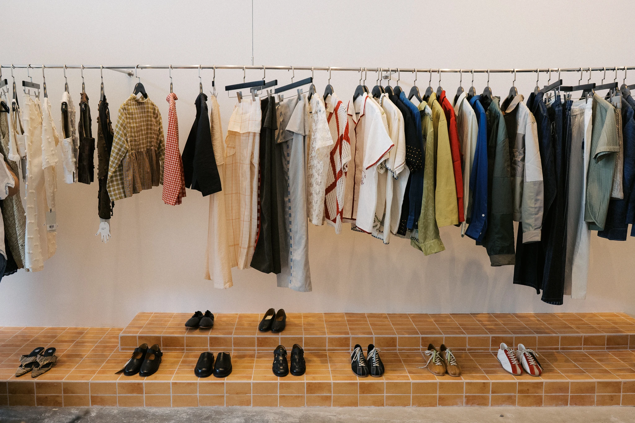 Inside Qurio: Pieces by Balm Wears, Seire Collective, Harago, Bob's Your Uncle, HOSU.ATPD, Saja, and Archibald's Shoes. founder shar cabigas