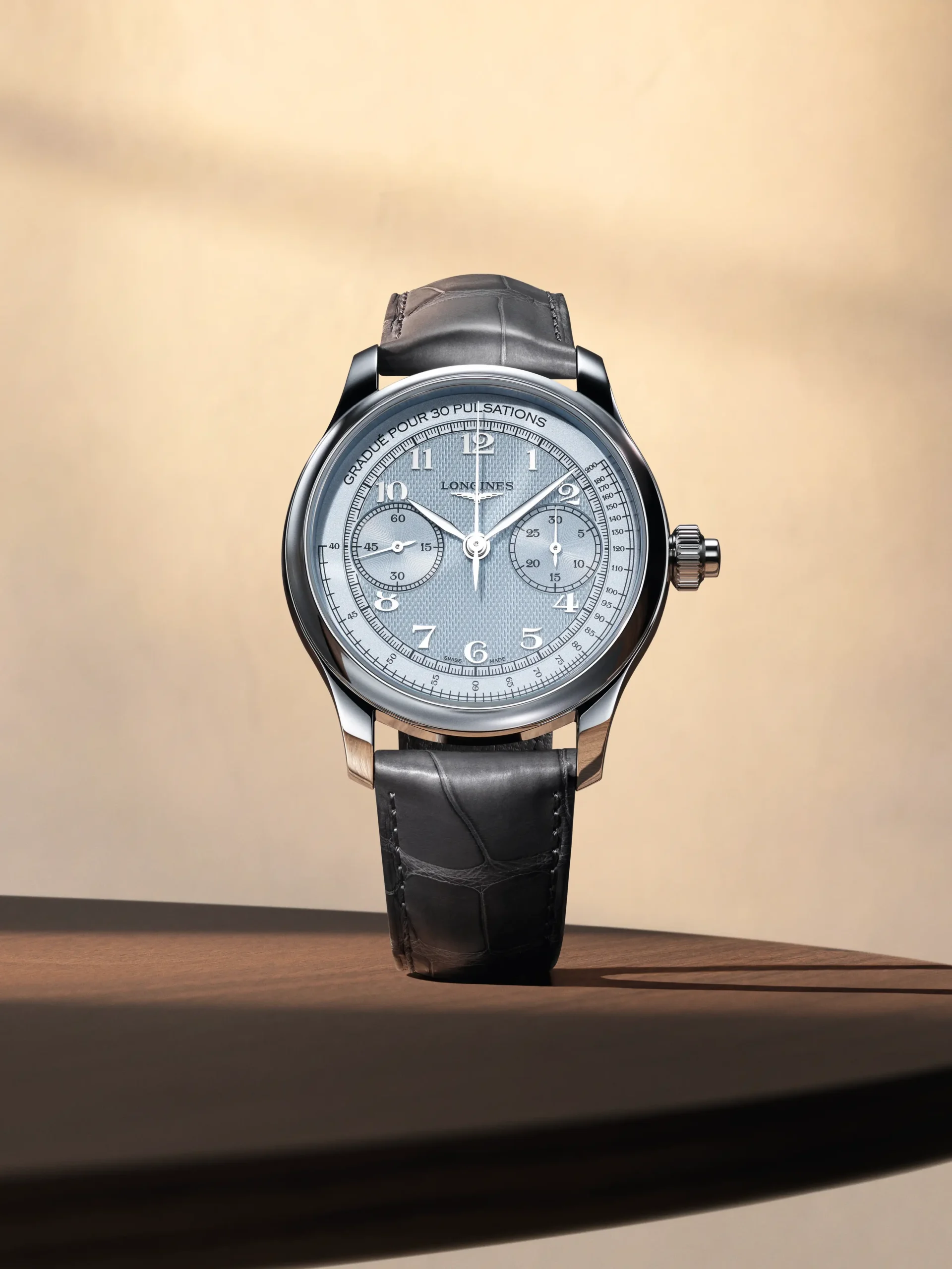 Two variations of the 2026 Master Collection's new Chrono Monopusher: the 41-mm L2.960.4.78.2 and the 41-mm L2.960.4.93.2